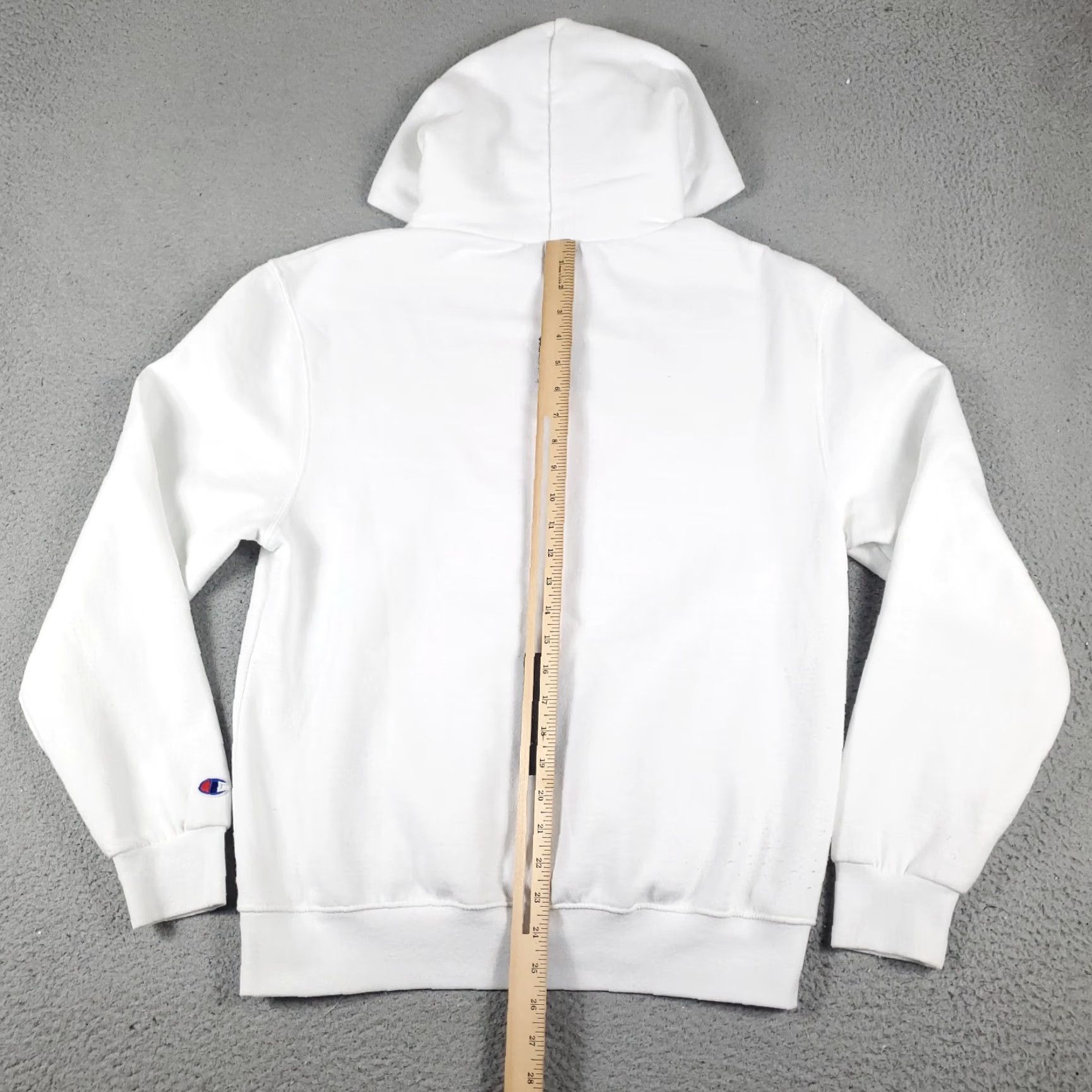 Champion Champion Hoodie Mens Medium White Pullover Casual Sweatshirt Fleece Size US M / EU 48-50 / 2 - 7 Thumbnail