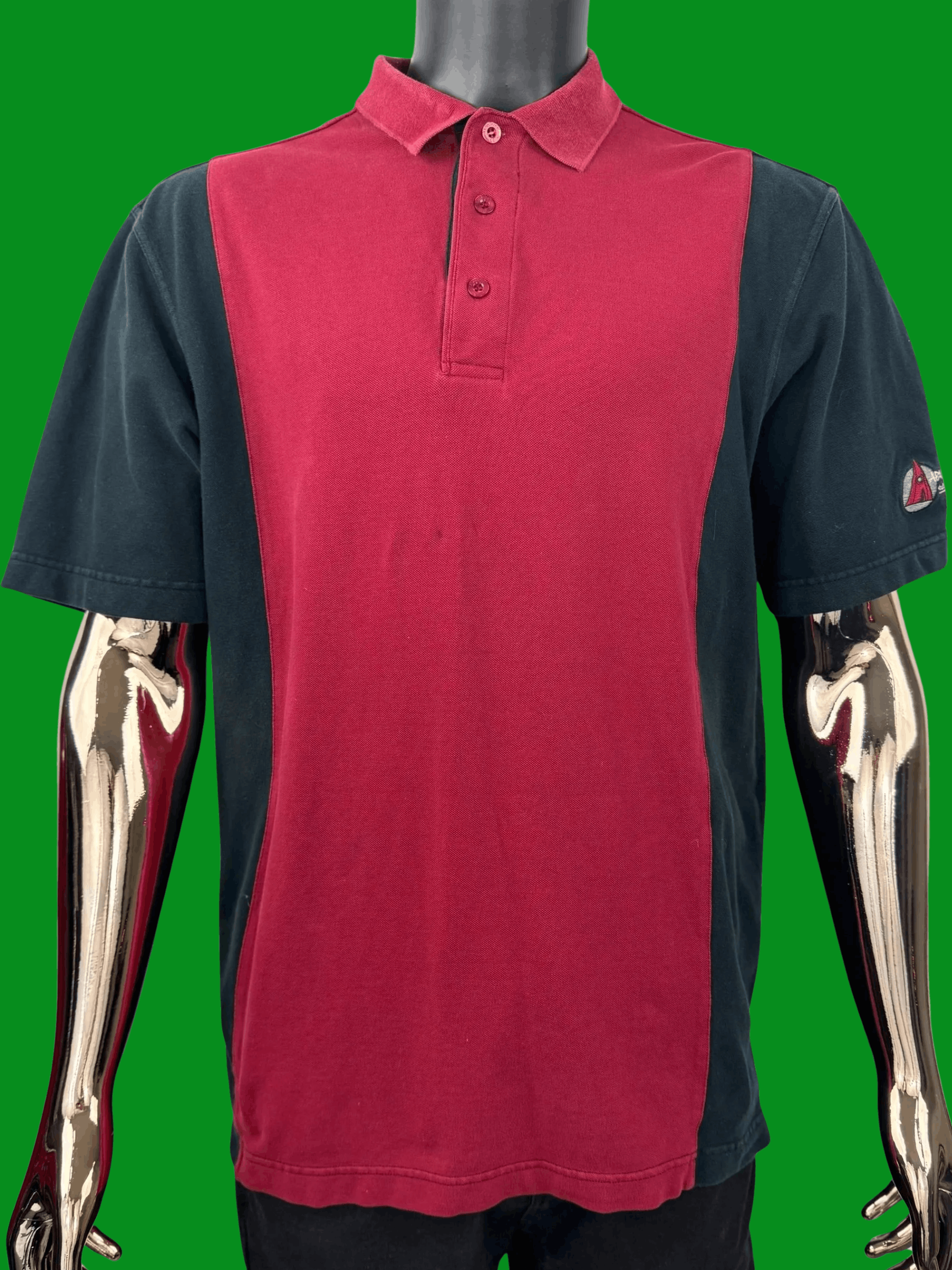 Vintage VTG Monterey Club Apache Sun Golf Polo Shirt Red Black Size US M / EU 48-50 / 2 - 3 Thumbnail