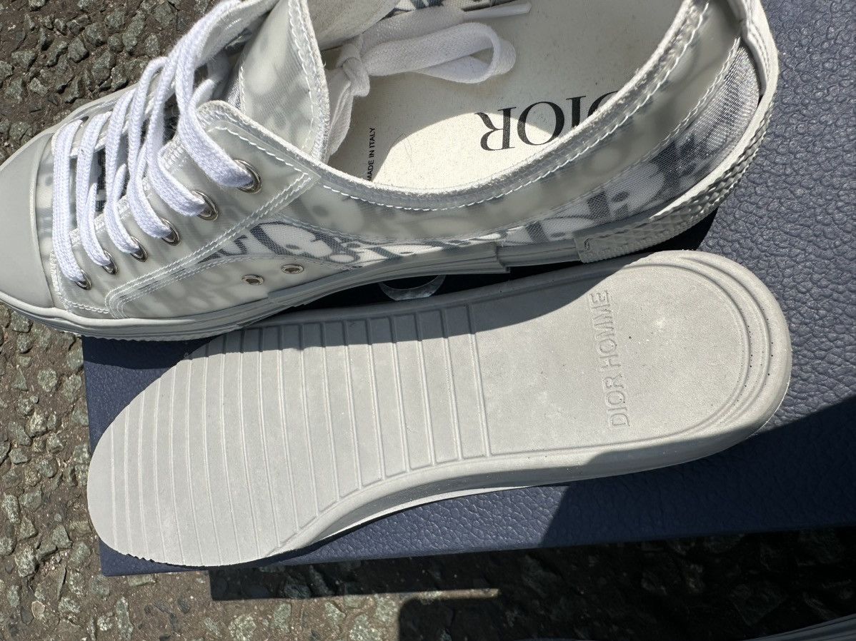 Dior Dior B23 Low White Navy Oblique Size US 10 / EU 43 - 10 Thumbnail