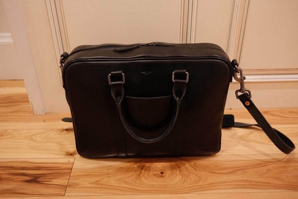 Other Satchel & Page Diplomat Briefcase Black — Italian Leather Size ONE SIZE - 1 Thumbnail