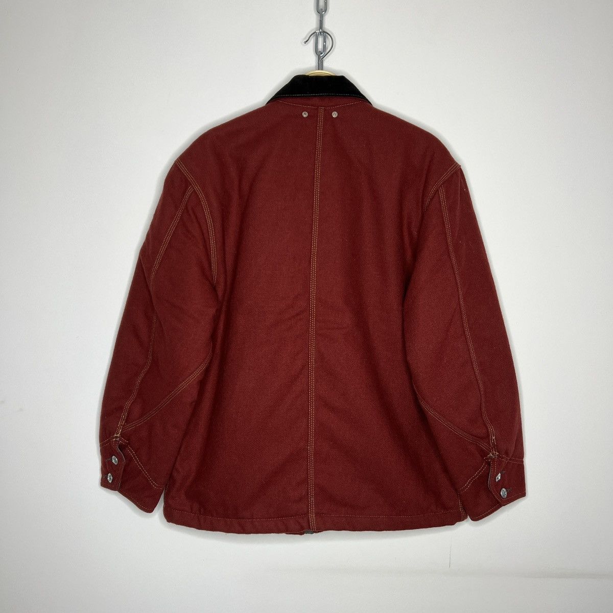 Diesel × Vintage Vintage Diesel Wool Jacket Coat Rare 90s Red Size US M / EU 48-50 / 2 - 10 Thumbnail