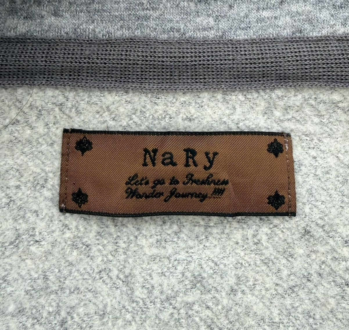 Japanese Brand Nary Hoodie Jacket Japan Brand Pattern Grey Fleece Zip Up Size US L / EU 52-54 / 3 - 14 Thumbnail