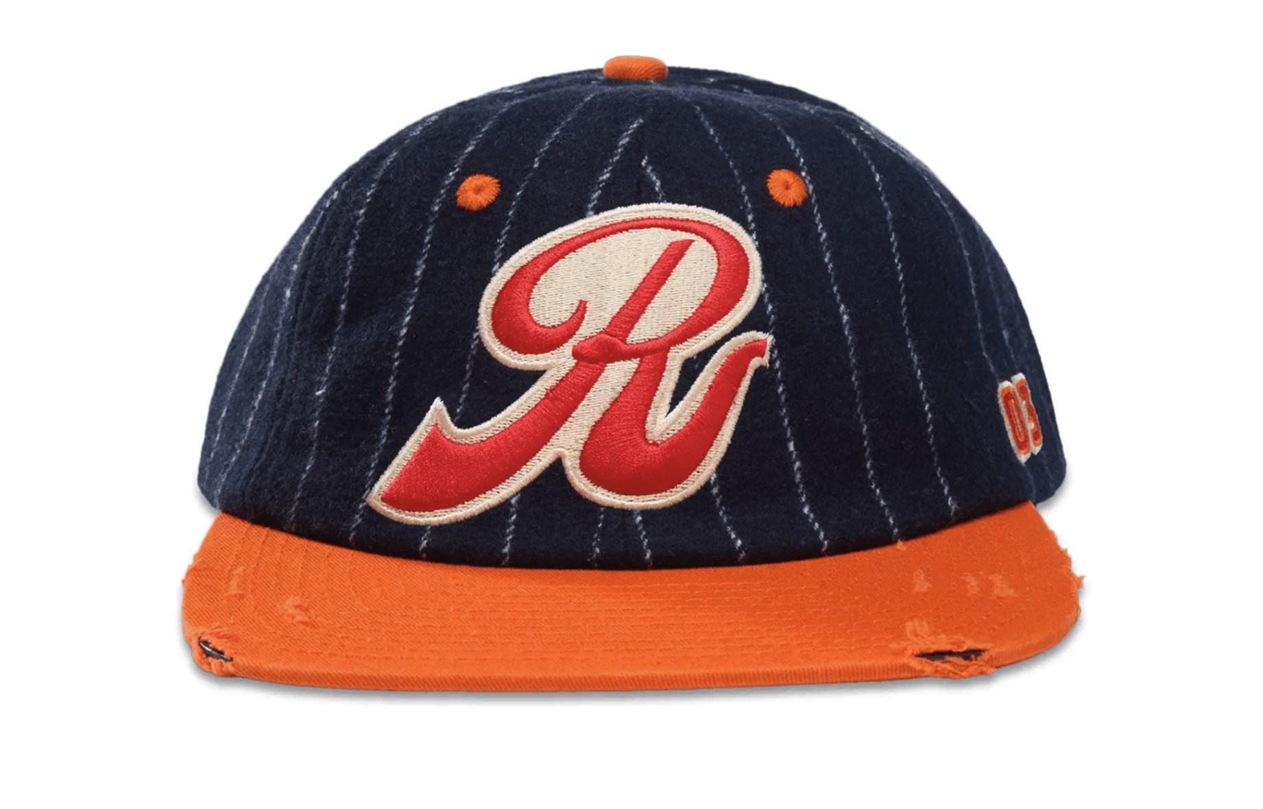 Jackie Robinson Baseball Snapback Orange Navy Blue White