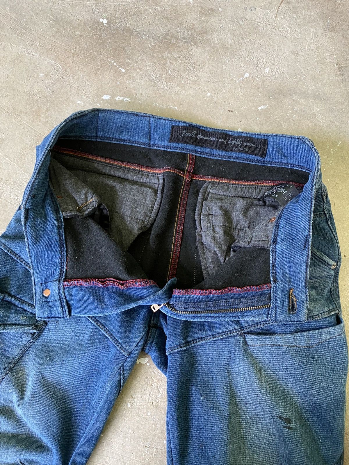 Japanese Brand FieldCore Multi Pocket 3D Workwear Denim Pants Size US 32 / EU 48 - 7 Thumbnail