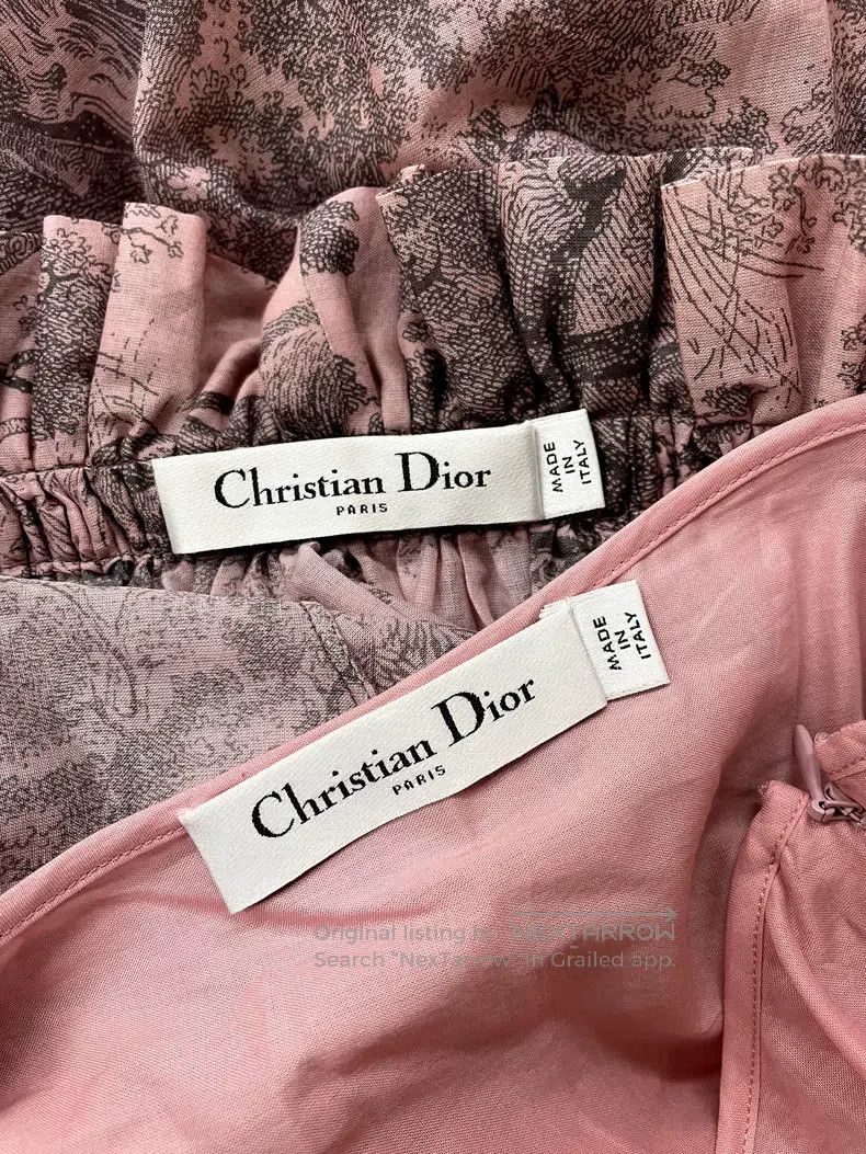 Dior Dior Vacation Series Pink Jui Print Long Skirt Half Skirt Size 26" / US 2 / IT 38 - 4 Thumbnail