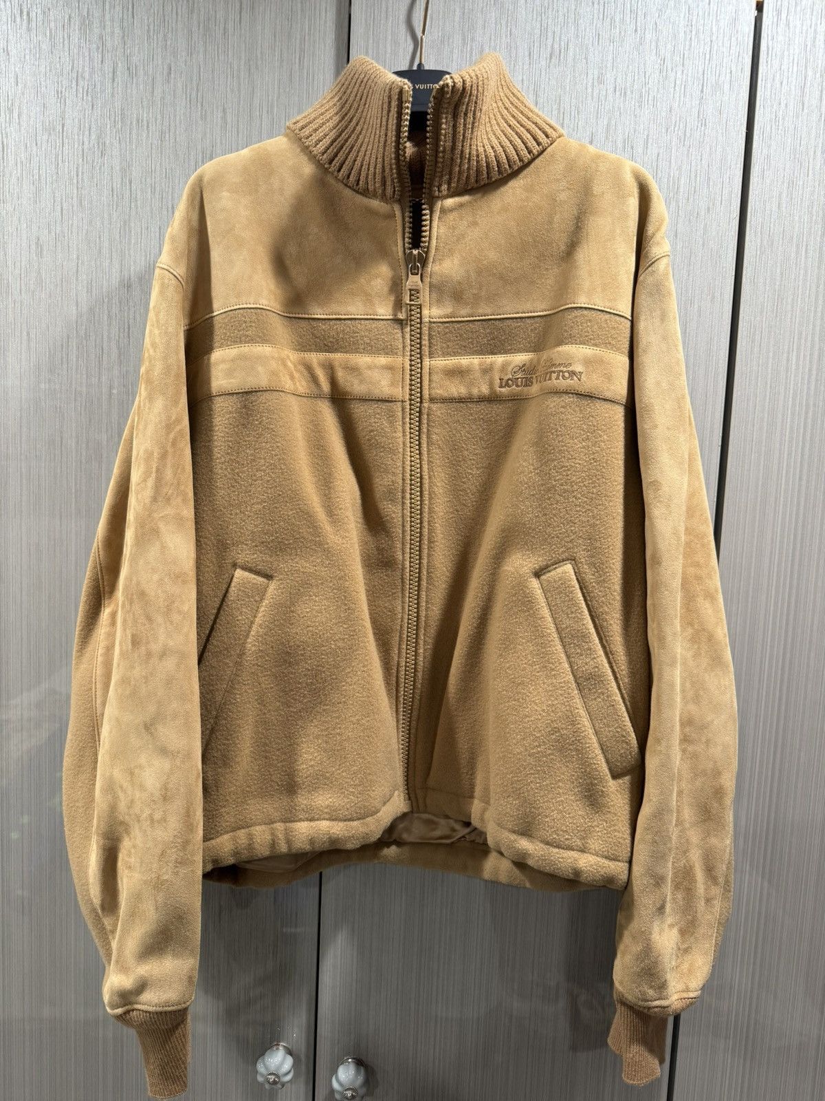 Louis Vuitton Louis Vuitton Camel Suede Monogram Western Jacket Size US M / EU 48-50 / 2 - 2 Thumbnail