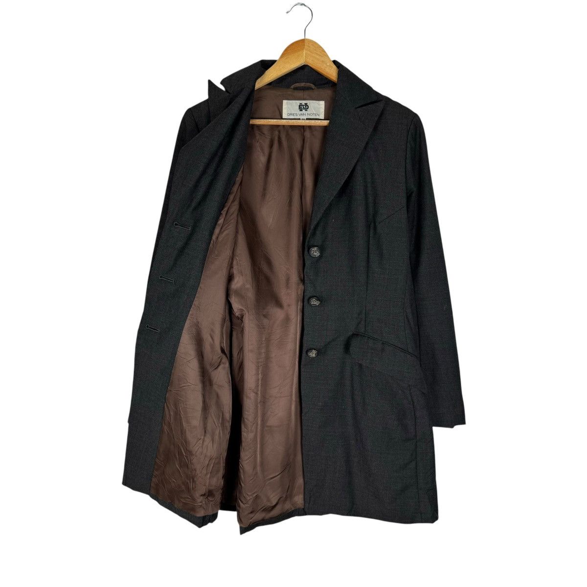 Dries Van Noten × Vintage 🔥DRIES VAN NOTEN WOOL LONG BUTTON JACKET Size M / US 6-8 / IT 42-44 - 4 Thumbnail
