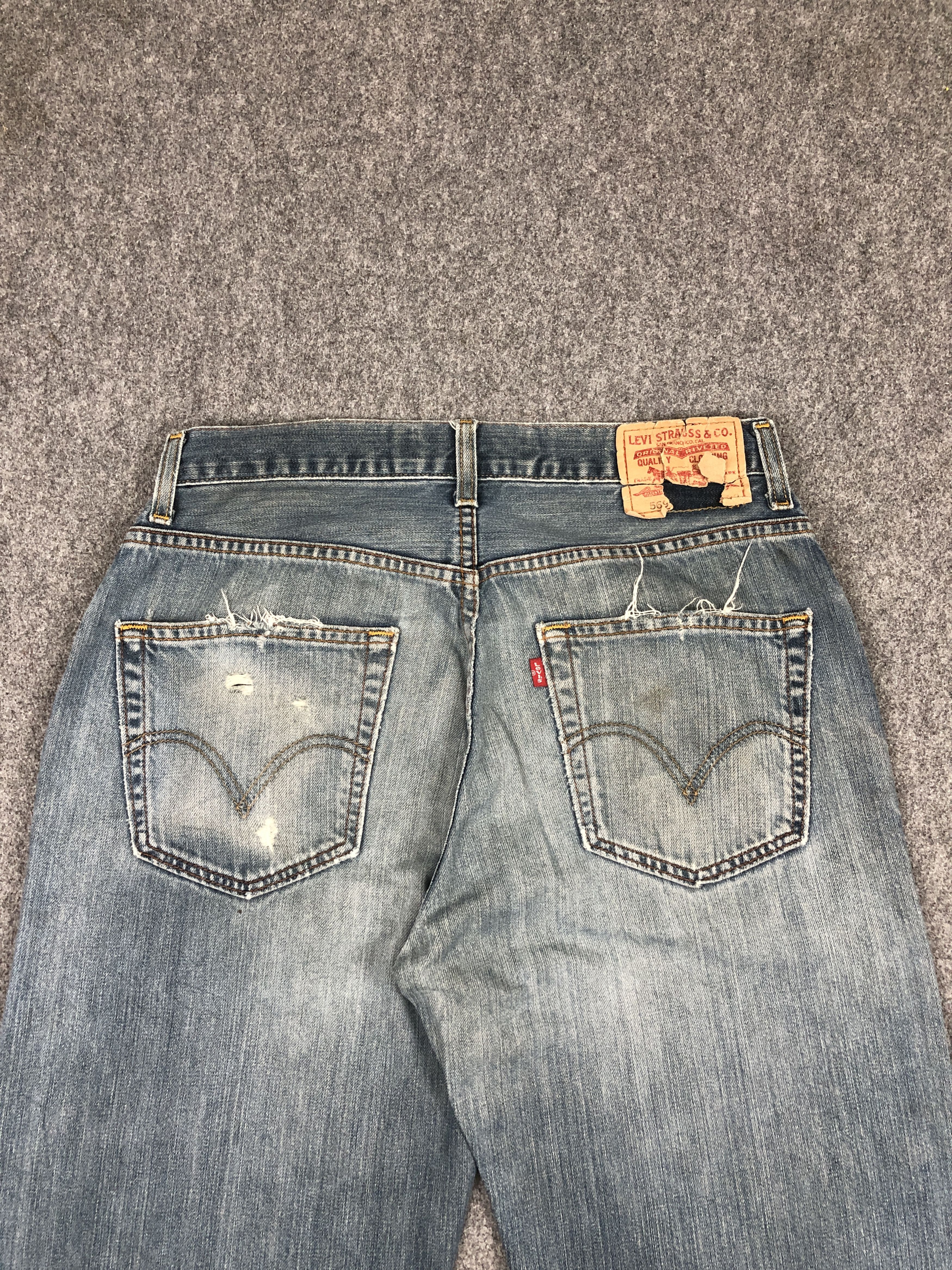 Levi's Distressed Vintage Levis 569 Faded Jeans DP2357 Size US 29 - 4 Thumbnail
