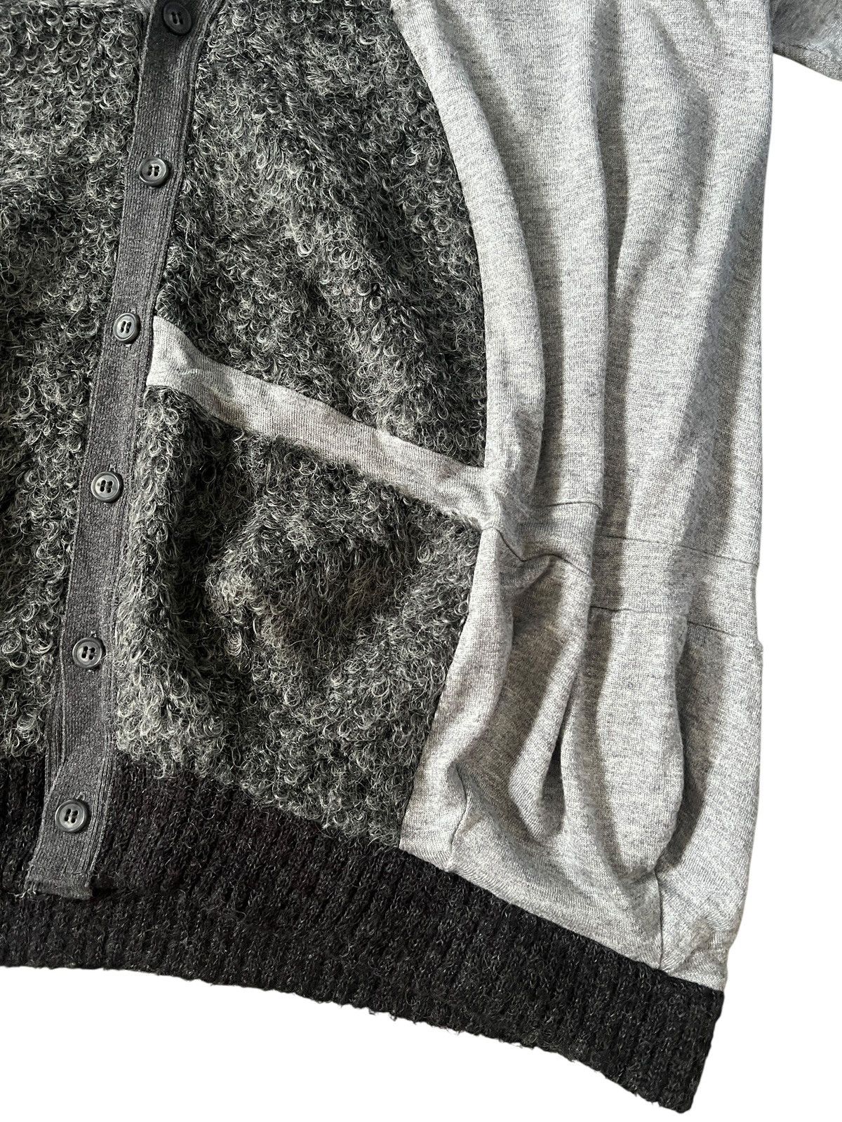 gomme Gomme Homme Mohair Blend Asymmetrical Cardigan Size US XL / EU 56 / 4 - 8 Thumbnail