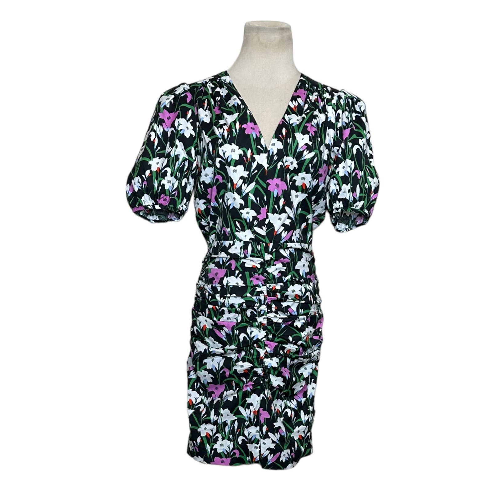 Veronica Beard Veronica Beard Janis Floral Ruched Mini Dress size 2 Size S / US 4 / IT 40 - 16 Thumbnail