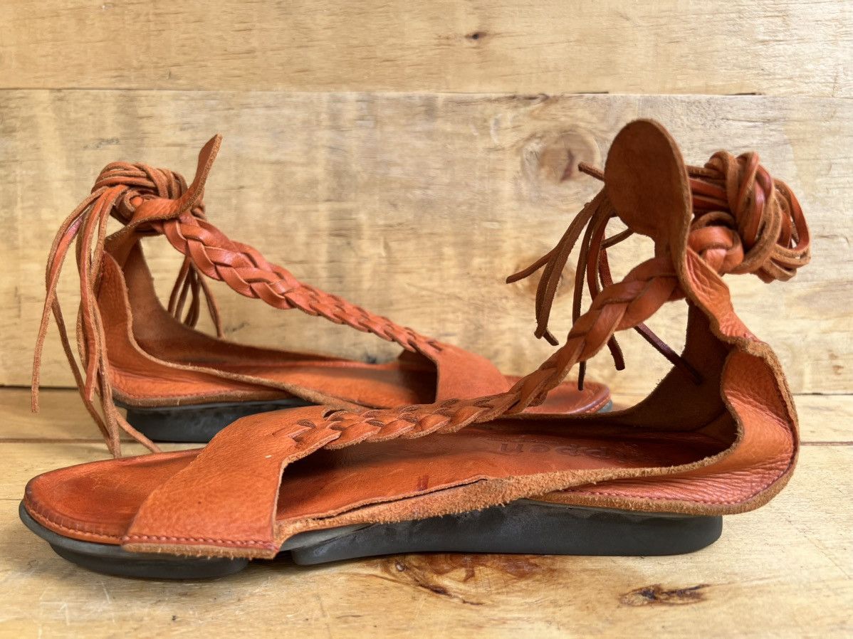 Trippen Trippen Womens Curls Orange Leather Sandals Size US 8 / IT 38 - 7 Thumbnail