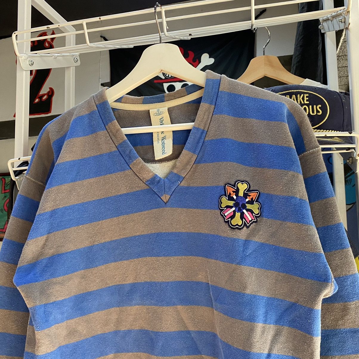 Vivienne Westwood Vivienne Westwood Pirate Logo Striped Sweatshirt Size M / US 6-8 / IT 42-44 - 3 Thumbnail