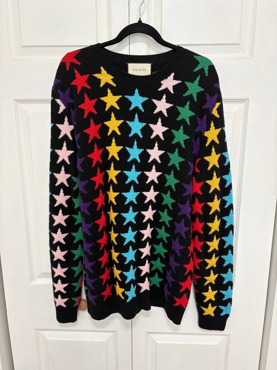 Gucci Gucci Wool Rainbow Star Instarsia Sweater Size US M / EU 48-50 / 2 - 1 Thumbnail