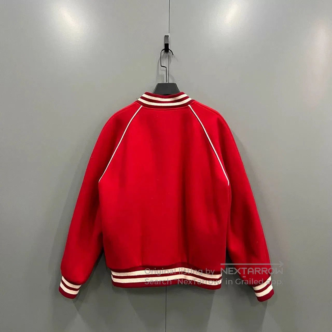 Gucci red gucci lambswool baseball jacket. Size US M / EU 48-50 / 2 - 2 Thumbnail
