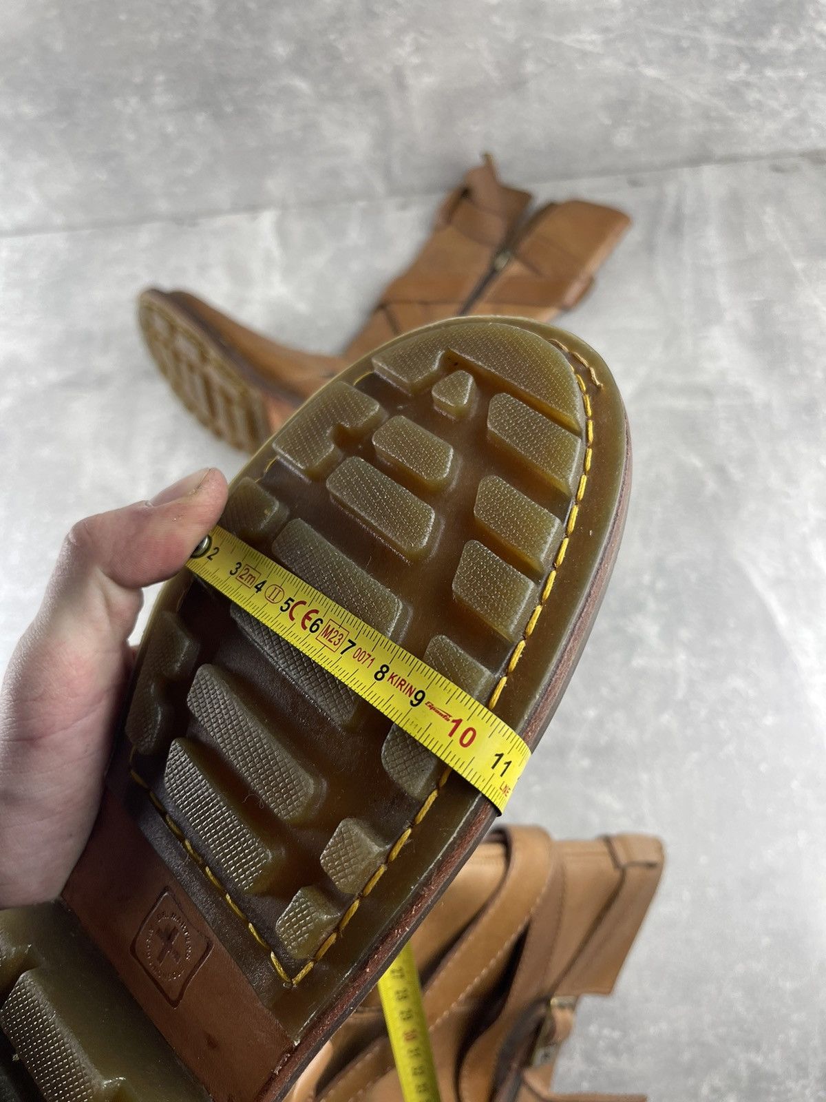 Dr. Martens Dr Martens Brown Leather Tall Buckle Strap Biker Boots Brown Size US 8 / IT 38 - 14 Thumbnail