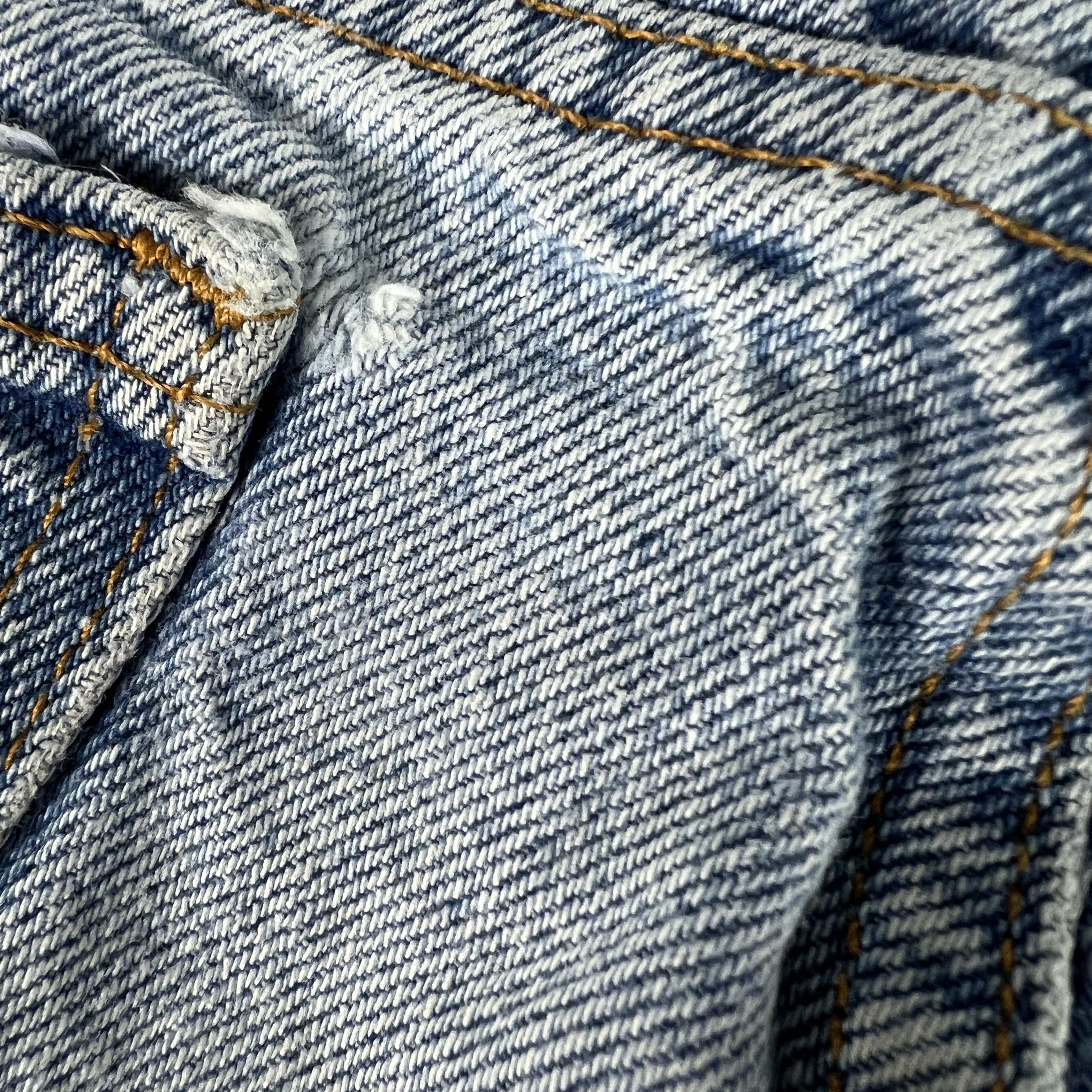 Levi's × Vintage VTG 90s Levi's Jeans 505 Straight Blue Denim Orange Tab Size US 34 / EU 50 - 5 Thumbnail