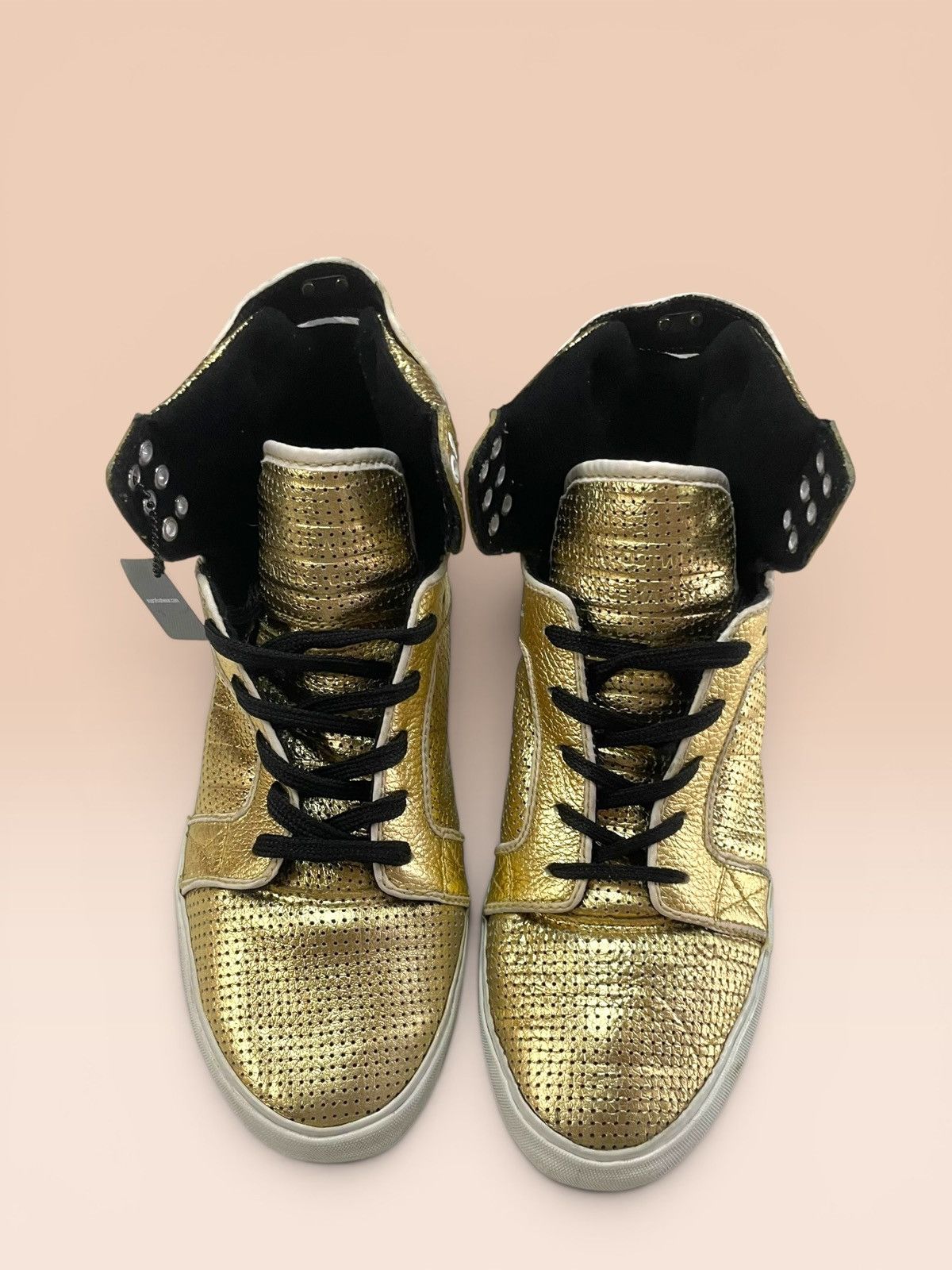 Supra Supra Skytop 14K Gold Perforated Hightops Size US 9 / EU 42 - 10 Thumbnail