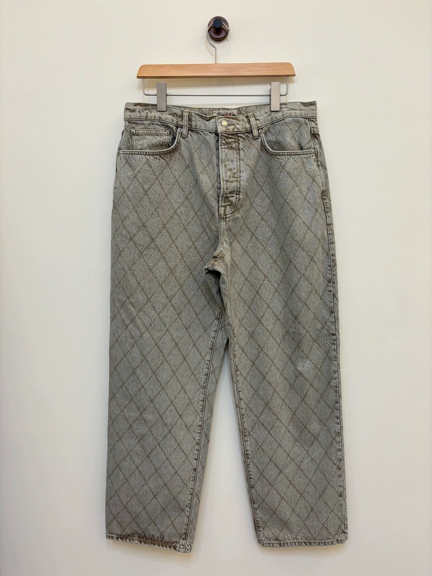 Stussy Stussy Diamond Embroidered Denim Jeans 32 New Rare Size US 32 / EU 48 - 1 Thumbnail