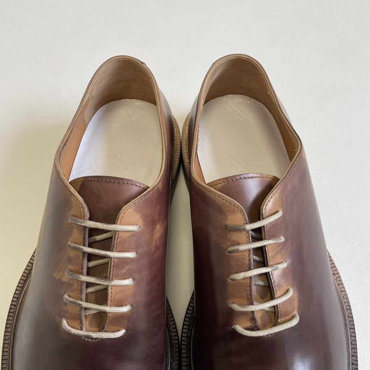 Maison Margiela A/W 17 ‘Hand Painted Patina’ Derby Shoes Size US 10 / EU 43 - 7 Thumbnail