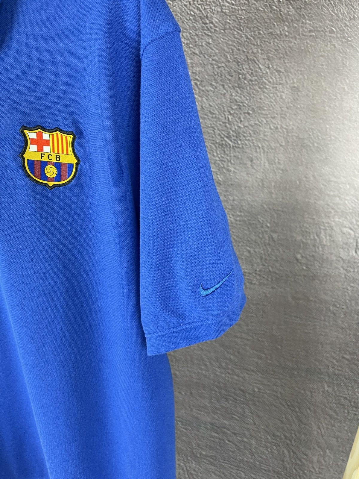 Nike Nike FC Barcelona blue dri-fit polo shirt hype blokecore Size US XL / EU 56 / 4 - 6 Thumbnail