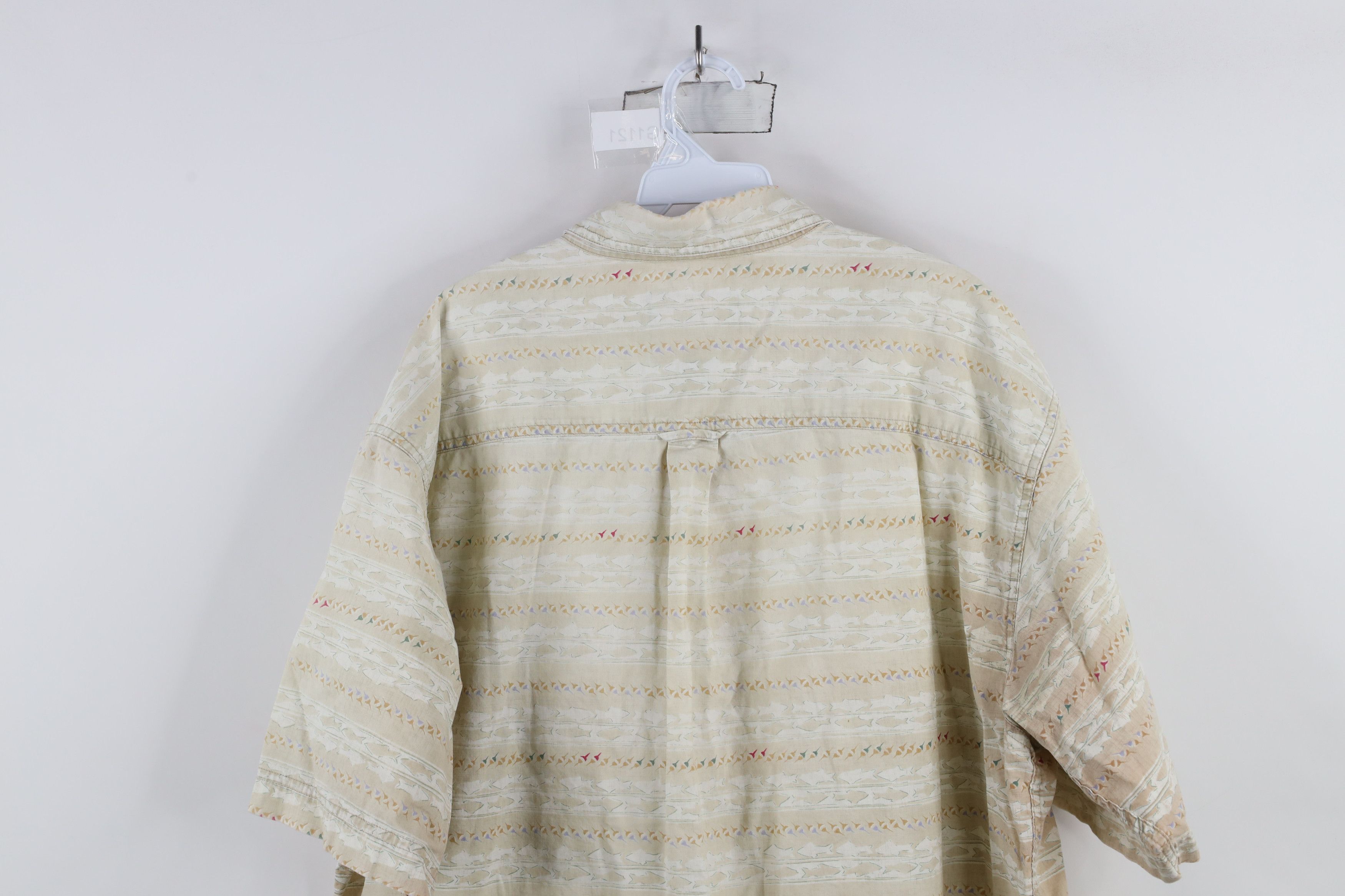 Vintage × Woolrich Woolen Mills Vintage 90s Woolrich Over Print Short Sleeve Button Shirt Size US XXL / EU 58 / 5 - 12 Thumbnail
