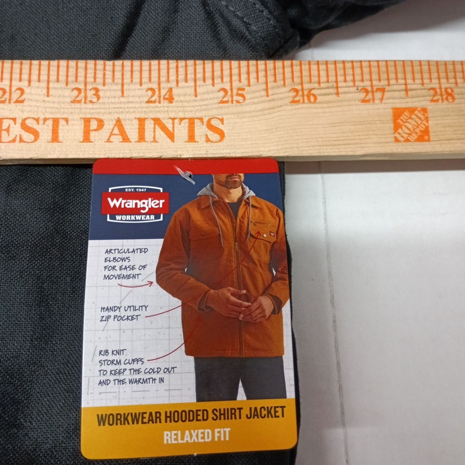 Wrangler Wrangler Shirt Jacket Quilt Lined Black Men's XL Canvas Hood Size US XL / EU 56 / 4 - 5 Thumbnail