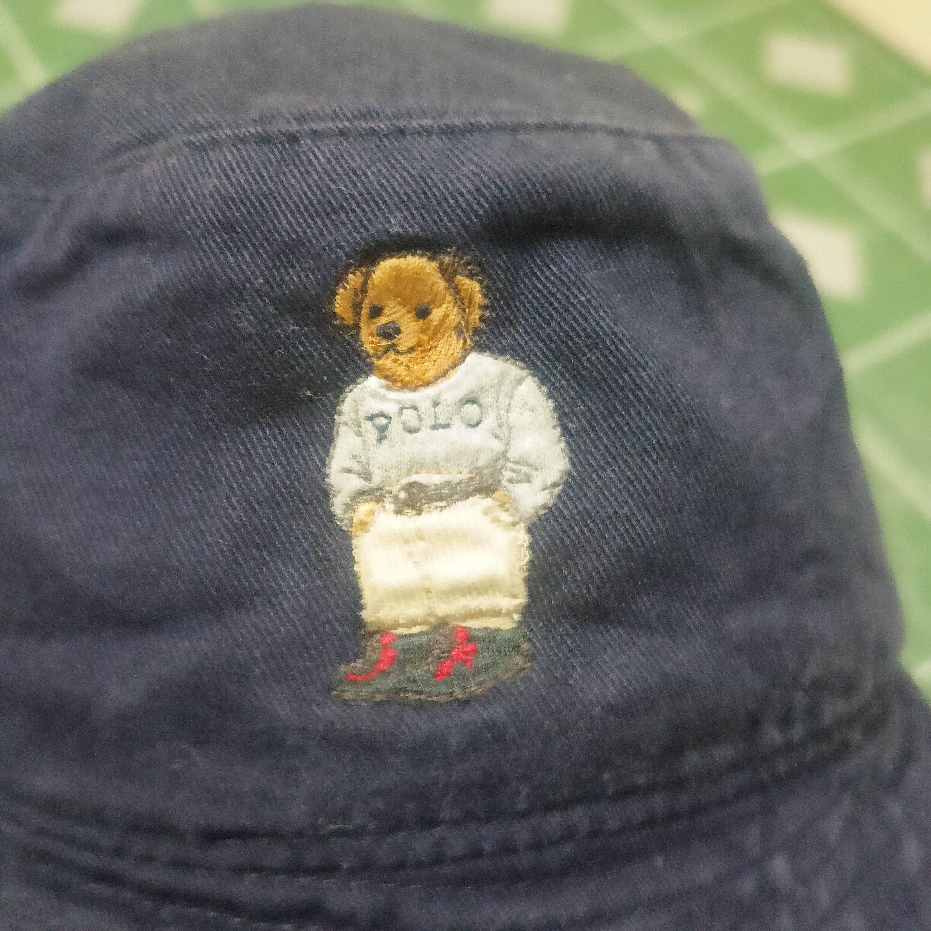 Polo Ralph Lauren × Vintage Vintage Polo bear ralph lauren embroidery Logo bucket hat Size ONE SIZE - 2 Thumbnail