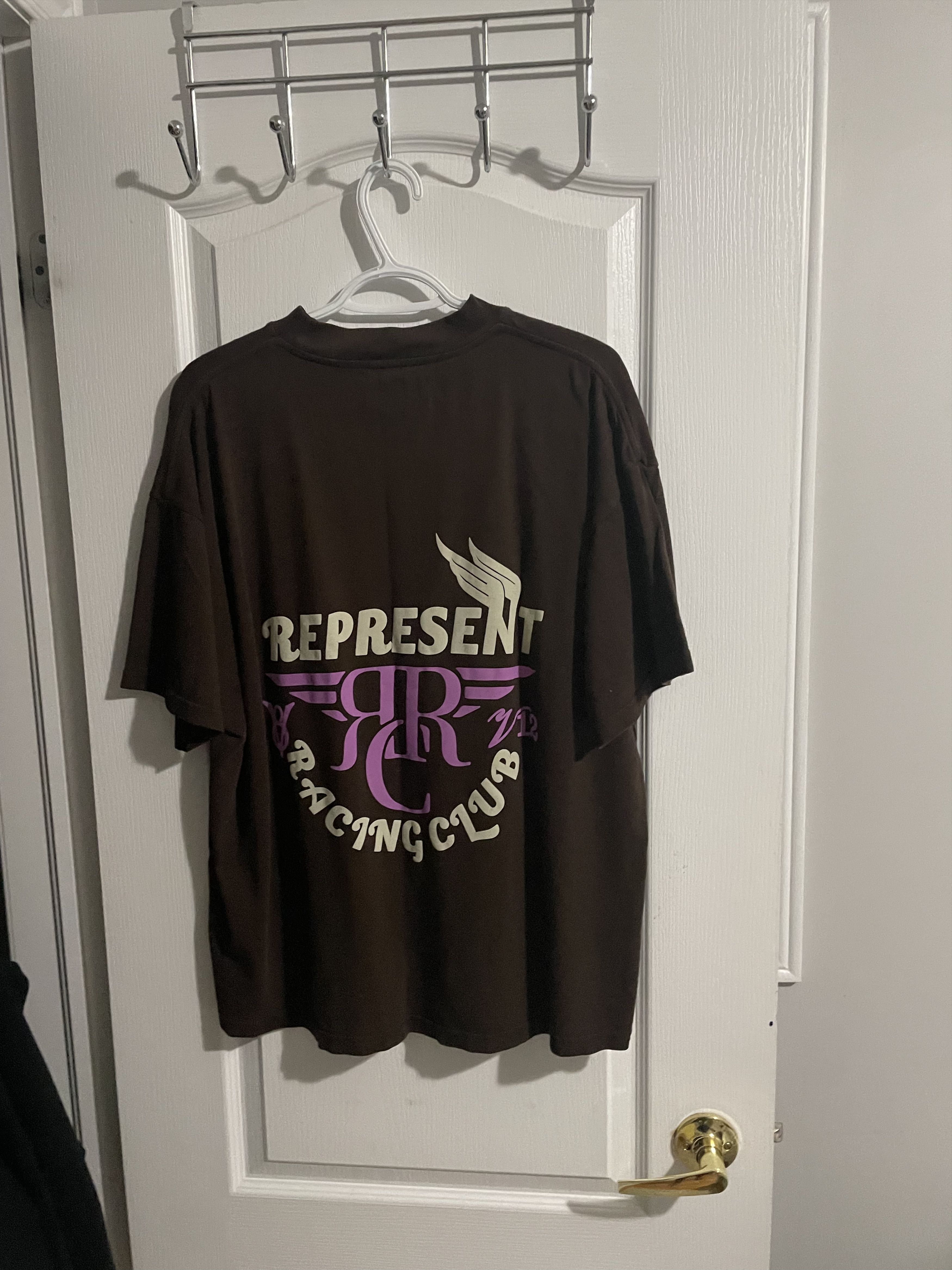 Represent Clo. Represent Racing Club T-Shirt Vintage Brown Size US L / EU 52-54 / 3 - 2 Thumbnail