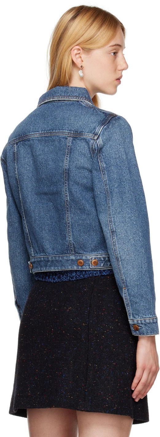 Chloe o1loc1c10425 Denim Jacket in Dusky Blue Size XL / US 12-14 / IT 48-50 - 3 Thumbnail