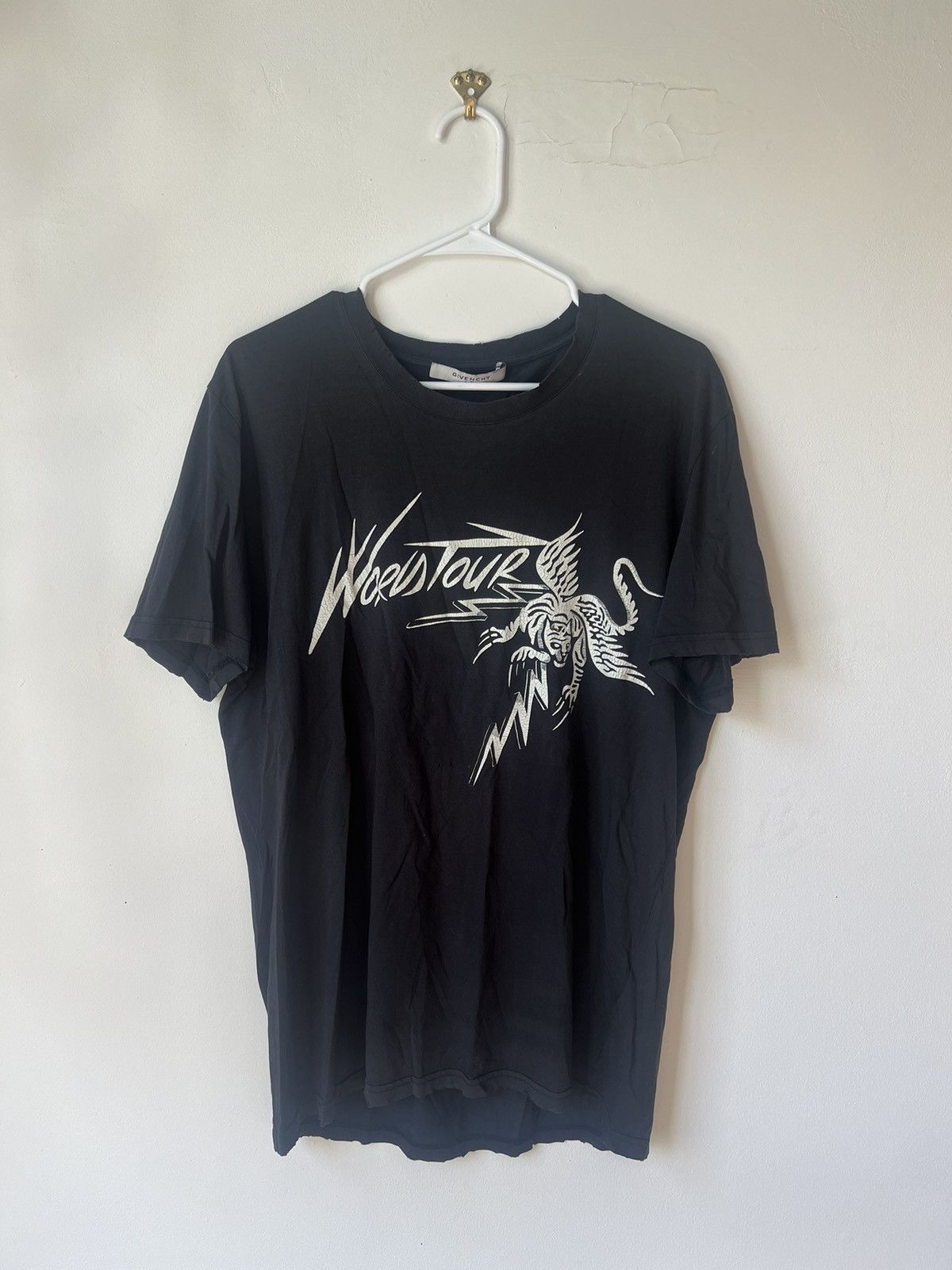 Givenchy Black Givenchy World Tour T-shirt Size US L / EU 52-54 / 3 - 1 Thumbnail
