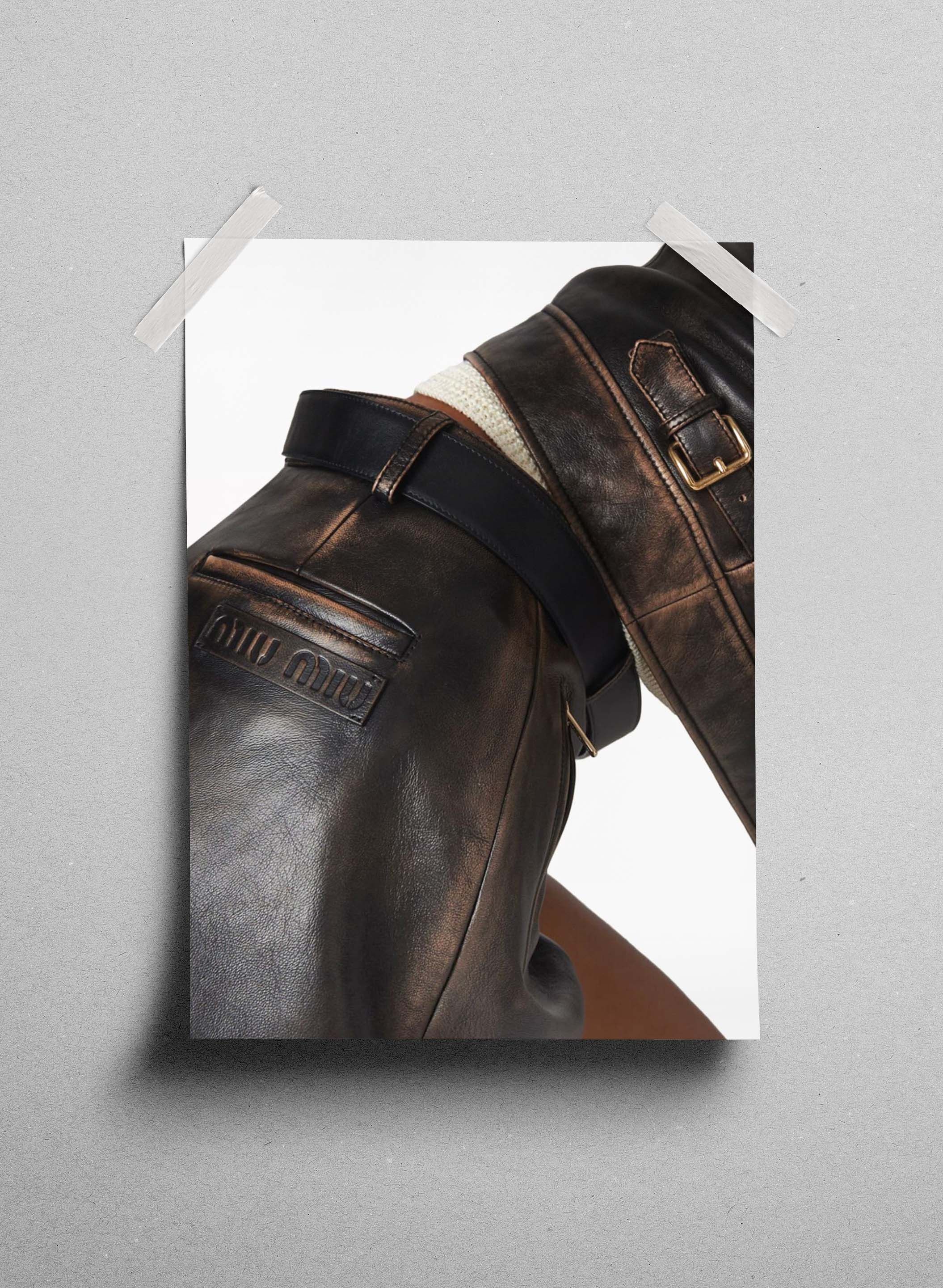 Miu Miu Miu Miu Leather Jacket Poster Magazine Vintage 1999 Book Size ONE SIZE - 3 Thumbnail