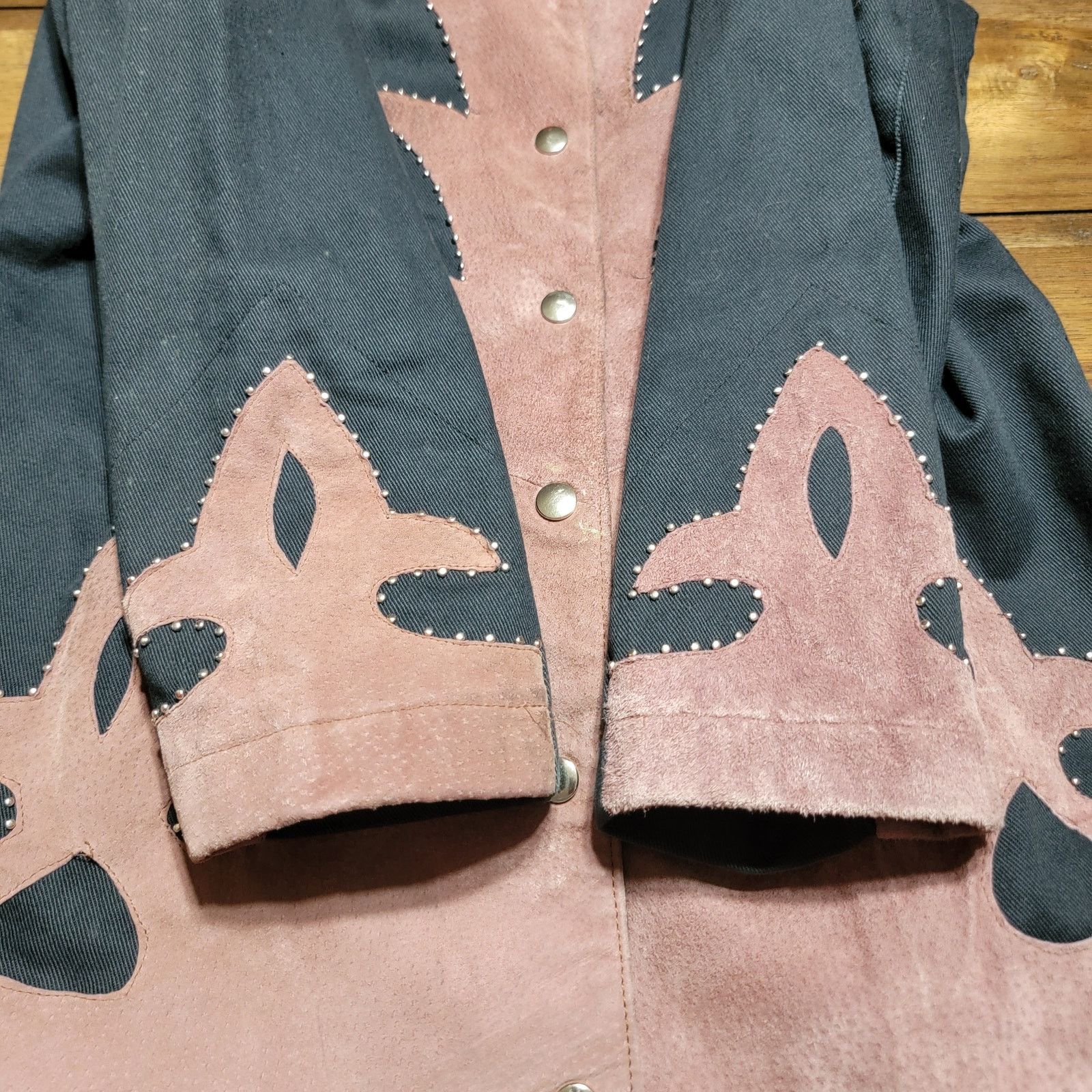 Other Roaman's Snap Coat w/ 100% Pig Leather Trim & Fringe - A6 Size XXL / US 16-18 / IT 52-54 - 3 Thumbnail