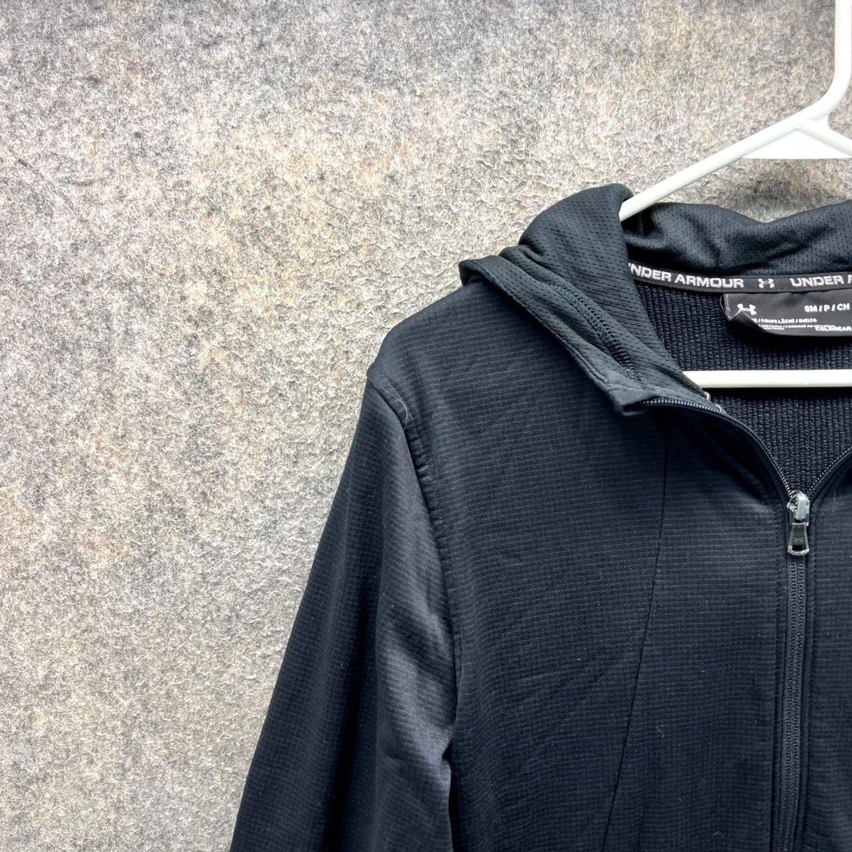 Under Armour Under Armour Hoodie Mens Small Black Full Zip Cold Gear Lightweight Athletic Shirt Size US S / EU 44-46 / 1 - 7 Thumbnail