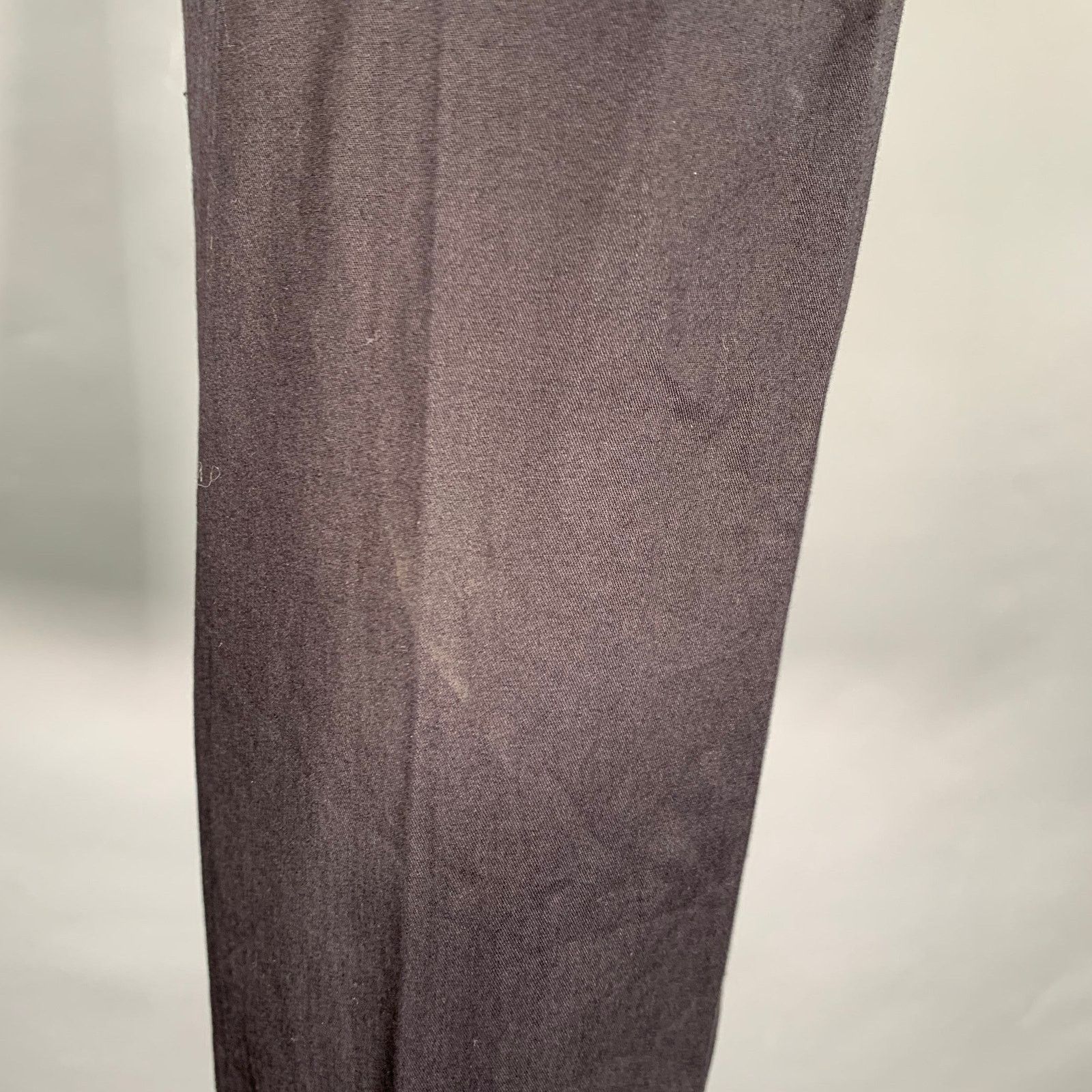 Givenchy GIVENCHY Black Navy Two Toned Cotton Flat Front Dress Pants Size US 30 / EU 46 - 5 Thumbnail