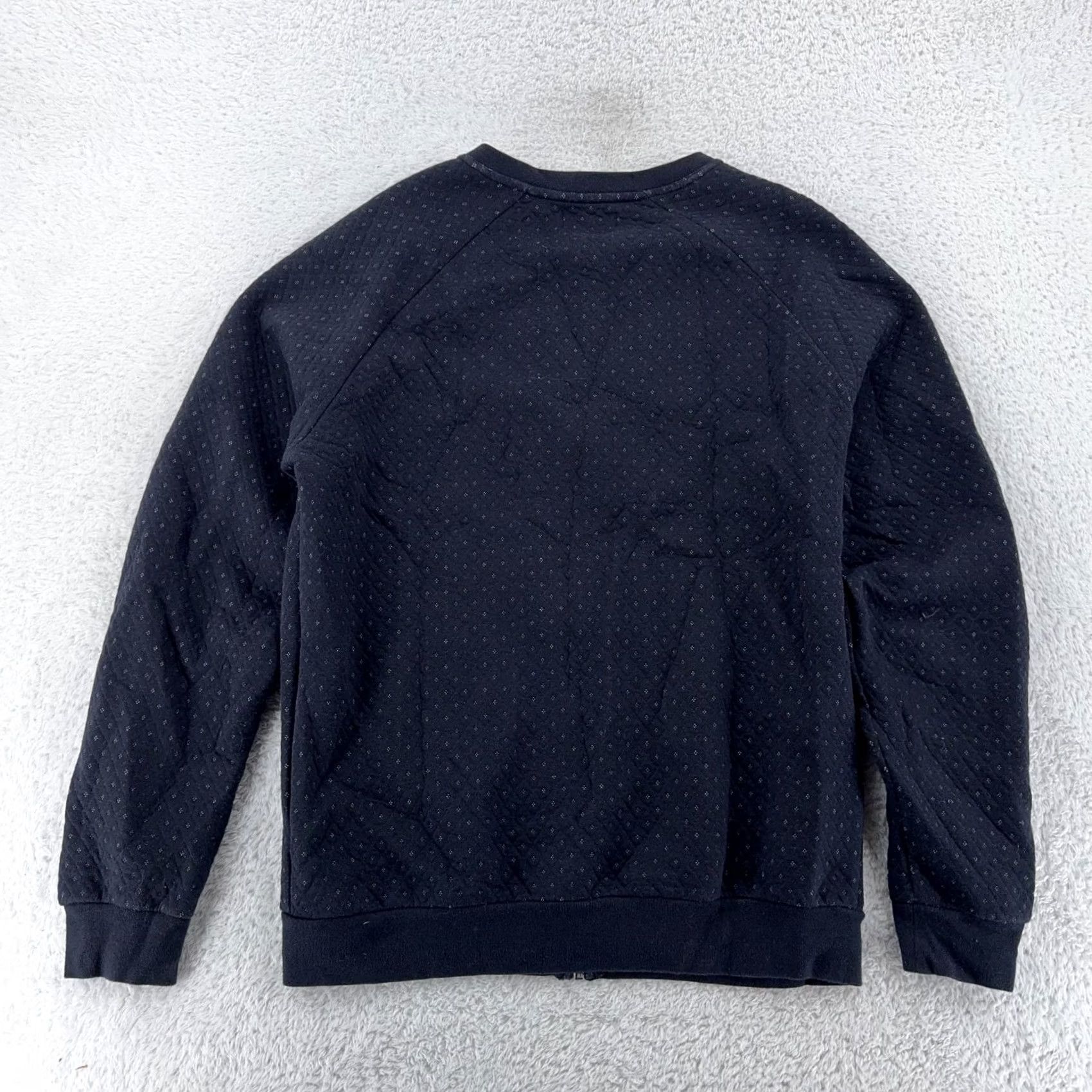 Zara ZARA MAN Jacket Bomber Full Zip Black Dot Pattern Knit Cotton Blend L Mens Size US L / EU 52-54 / 3 - 2 Thumbnail