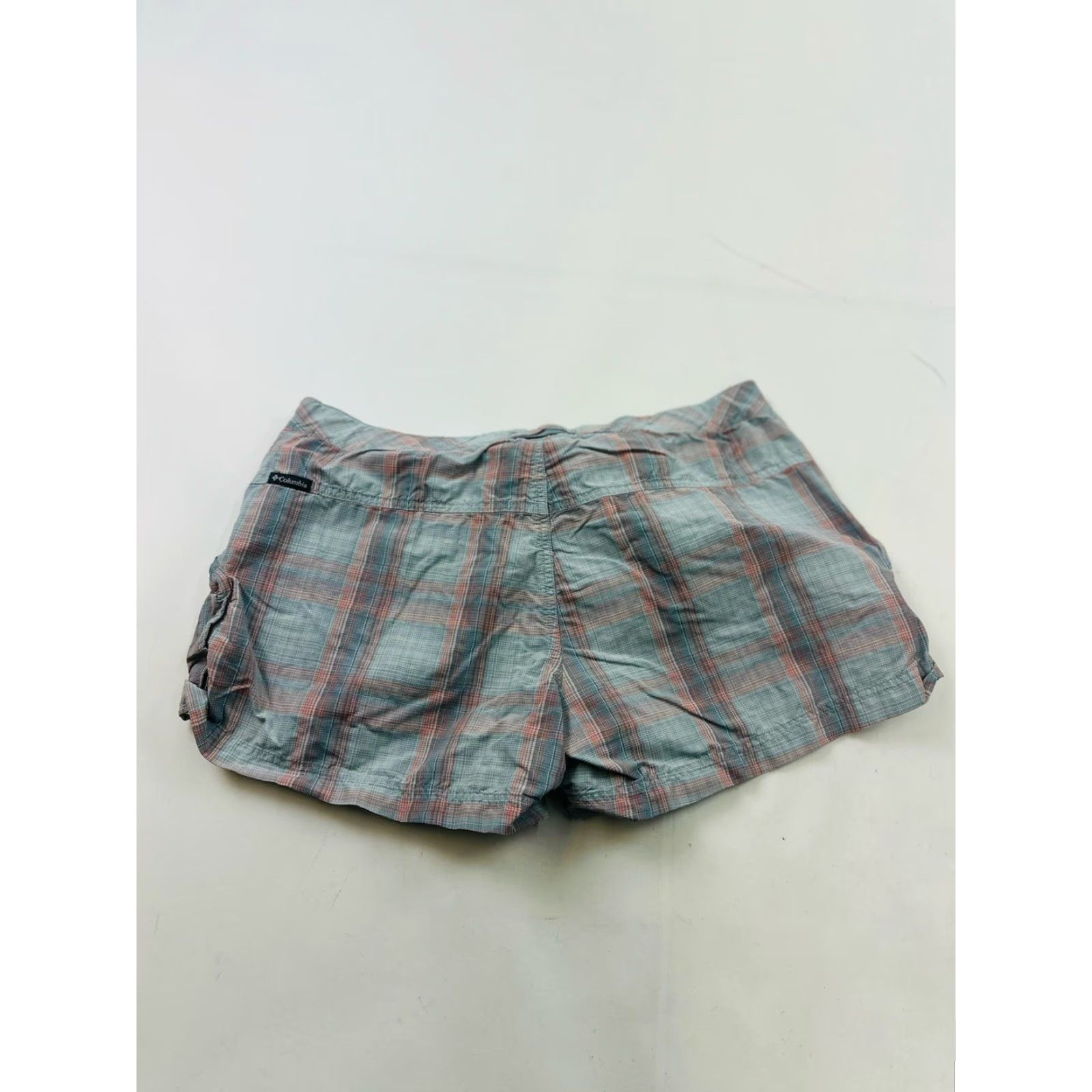 Vintage Columbia Shorts Women’s L Large Plaid Cargo Hiking Belted Size 36" / US 14 / IT 50 - 2 Thumbnail