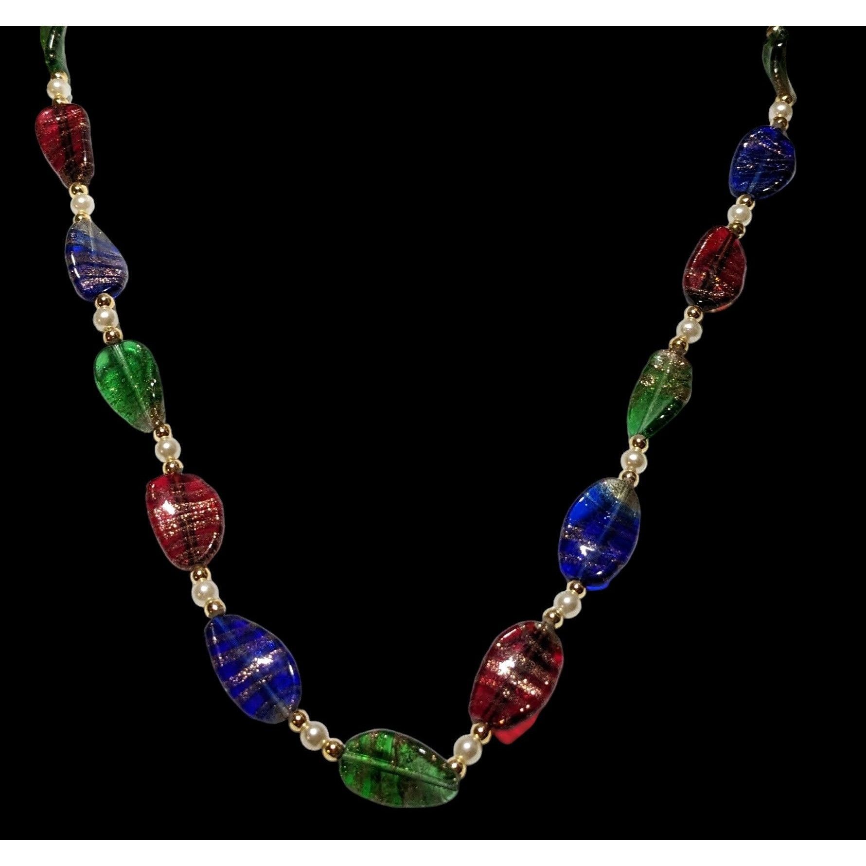 Other Rainbow Glitter Glass Necklace Size ONE SIZE - 2 Thumbnail