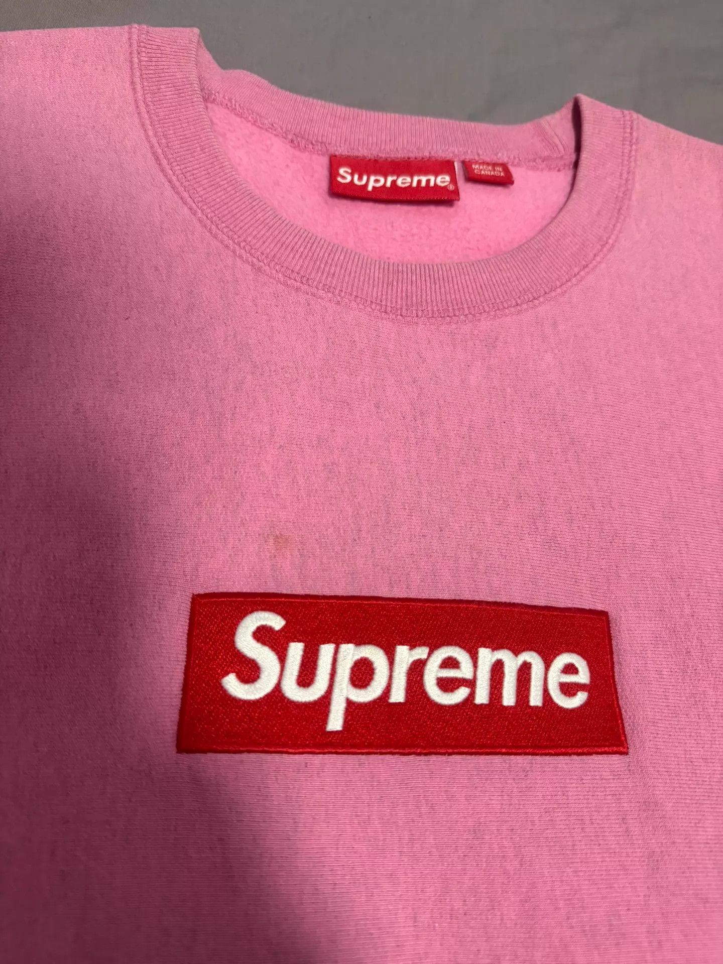 Supreme Supreme FW15 Box Pink Crewneck XL Size US XL / EU 56 / 4 - 2 Thumbnail