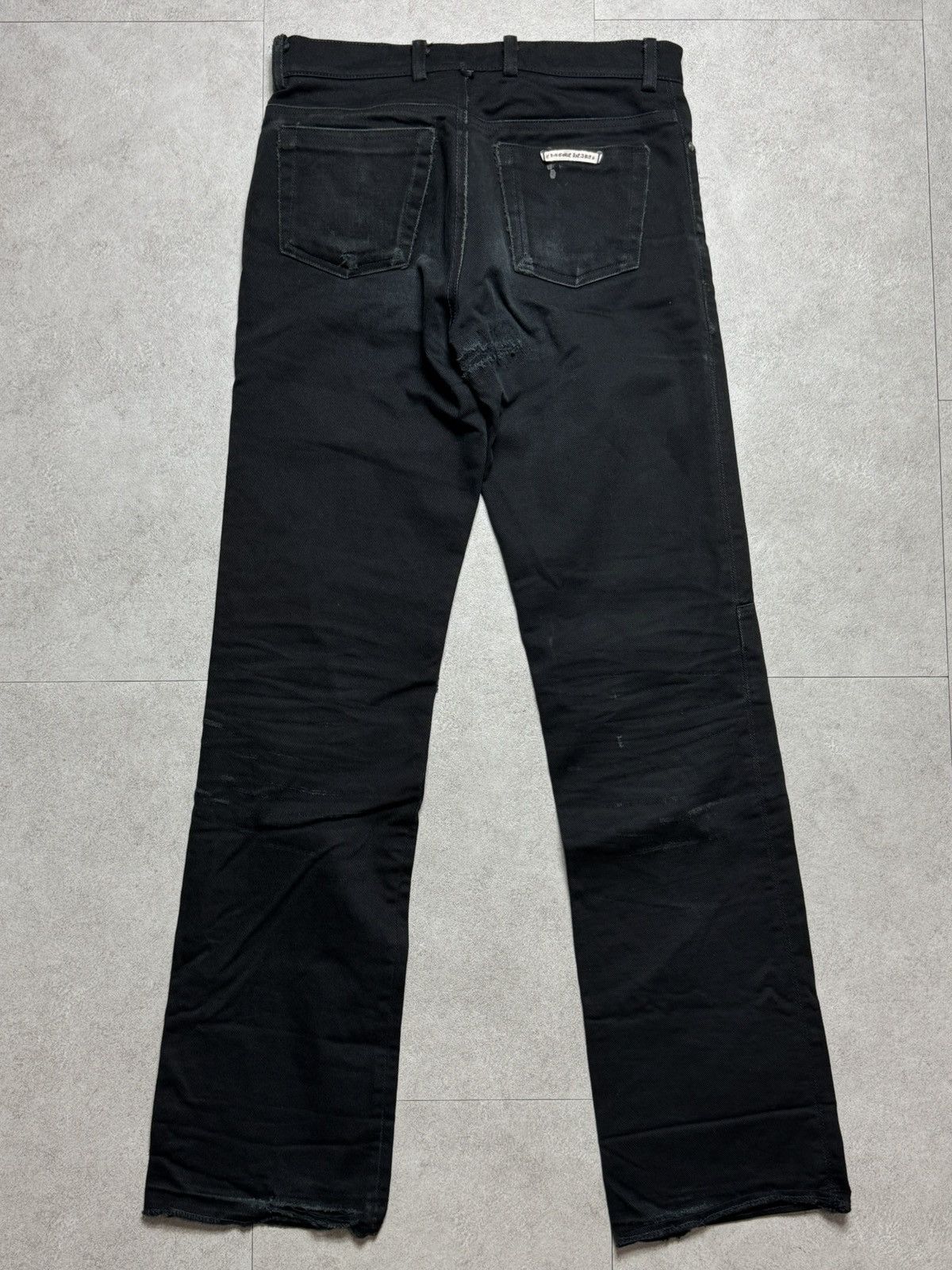 Chrome Hearts Chrome Hearts Vintage Flare Knee Denim Jeans Size US 29 - 2 Thumbnail