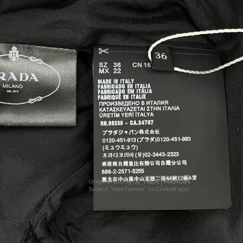 Prada Prada Color-block Cotton Dress for Women. Size XS / US 0-2 / IT 36-38 - 9 Thumbnail