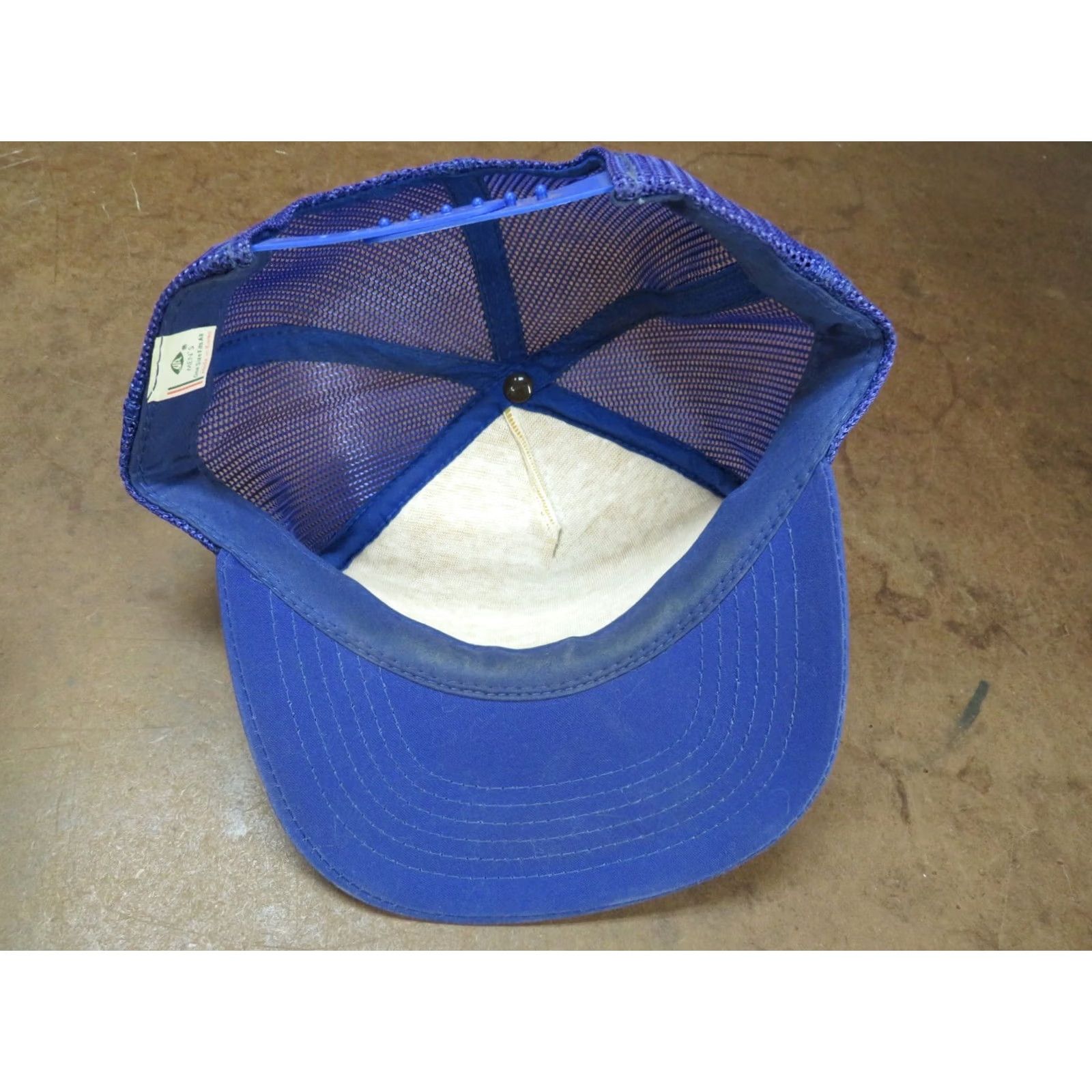 Vintage VINTAGE Ozark Village Restaurant Eureka Springs Arkansas Blue white snapback Hat Unisex Adults One Size Blue 80s Theme Adjustable Snapback Hat Size ONE SIZE - 5 Thumbnail