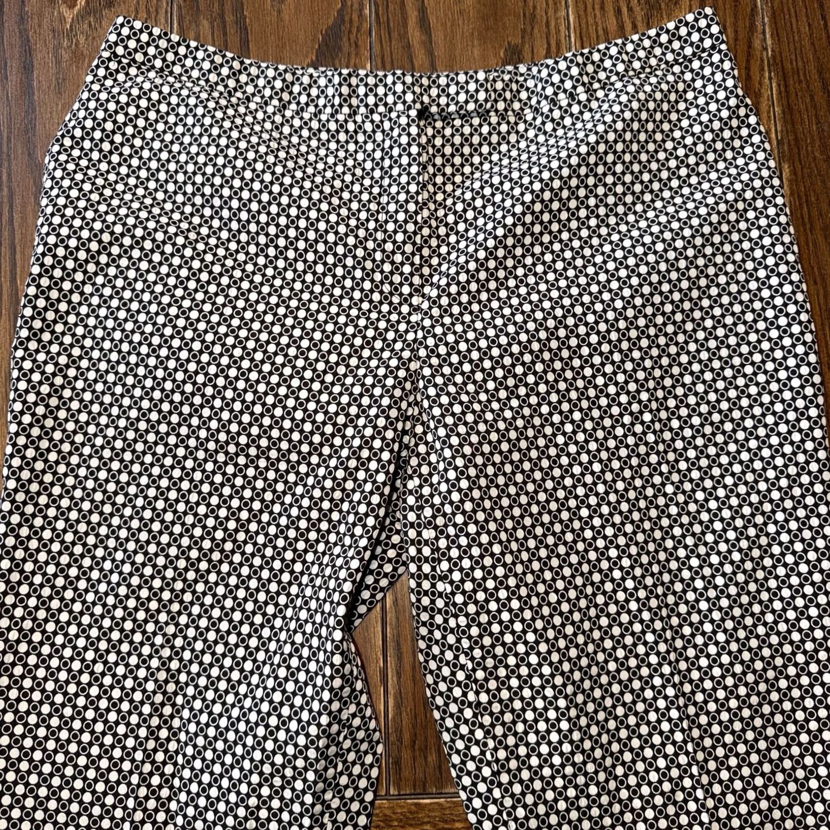Peserico Peserico Italy Women’s Pants Size 48 Black White Dots Made In Italy Size 34" / US 12 / IT 48 - 3 Thumbnail