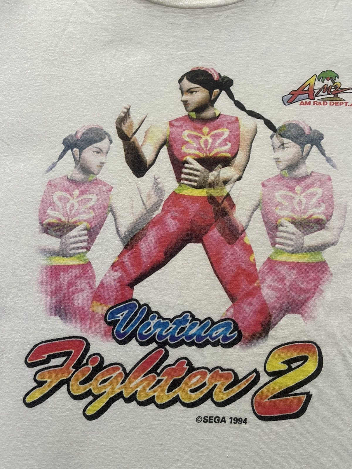 Japanese Brand × Playstation × Vintage VINTAGE 90S VIRTUA FIGHTER 2 TEE VERY RARE Size US L / EU 52-54 / 3 - 2 Thumbnail