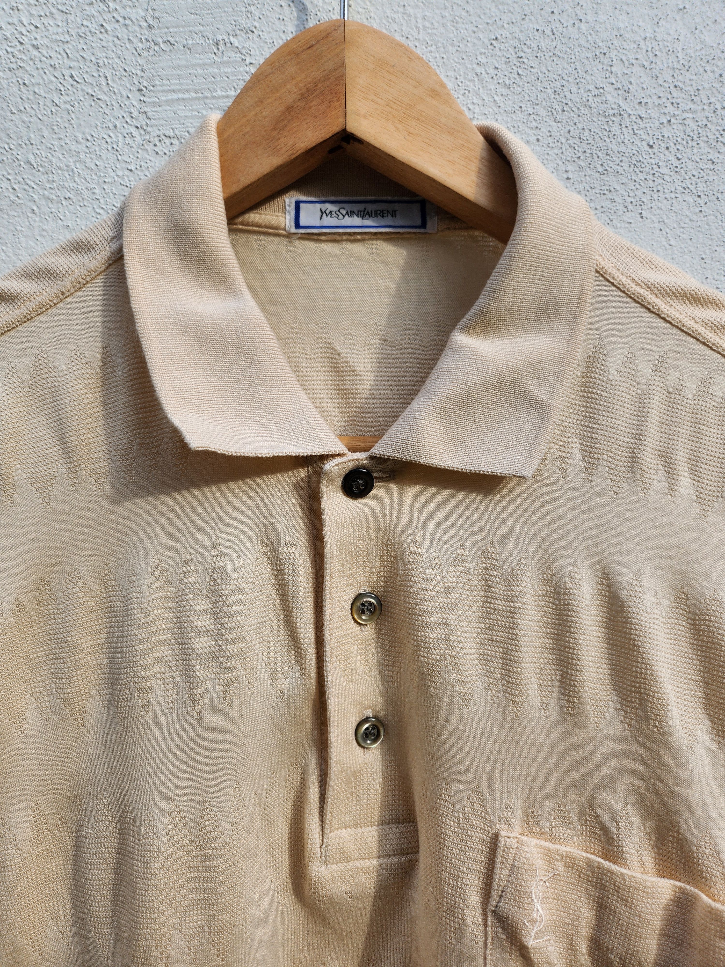 Yves Saint Laurent 💥YSL Yves Saint Laurent Small Logo Polos Size US M / EU 48-50 / 2 - 6 Thumbnail