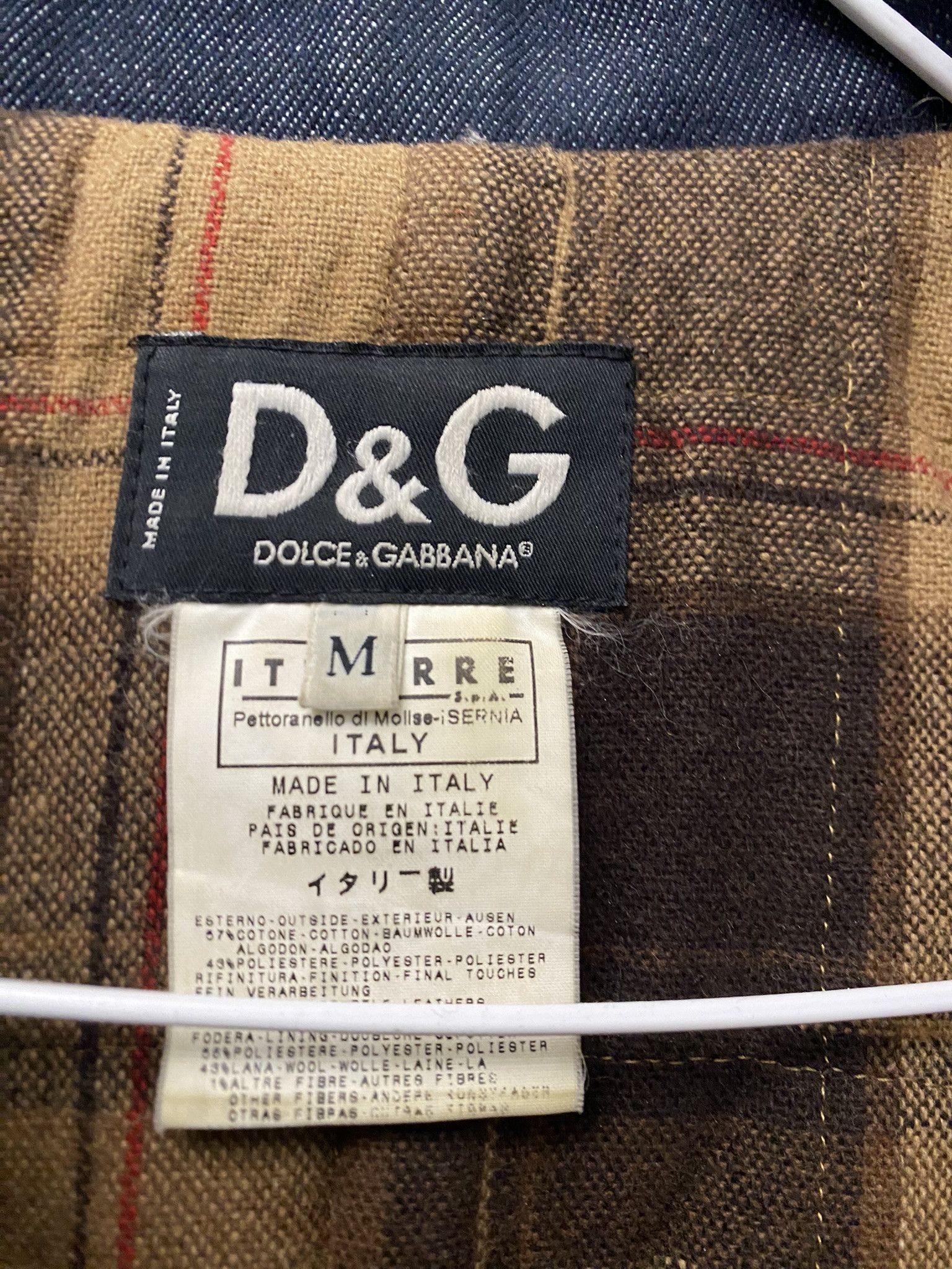 Designer × Dolce & Gabbana Dolce&Gabbana Vintage Jeans and Pony Hair Denim Coat Size M / US 6-8 / IT 42-44 - 7 Thumbnail