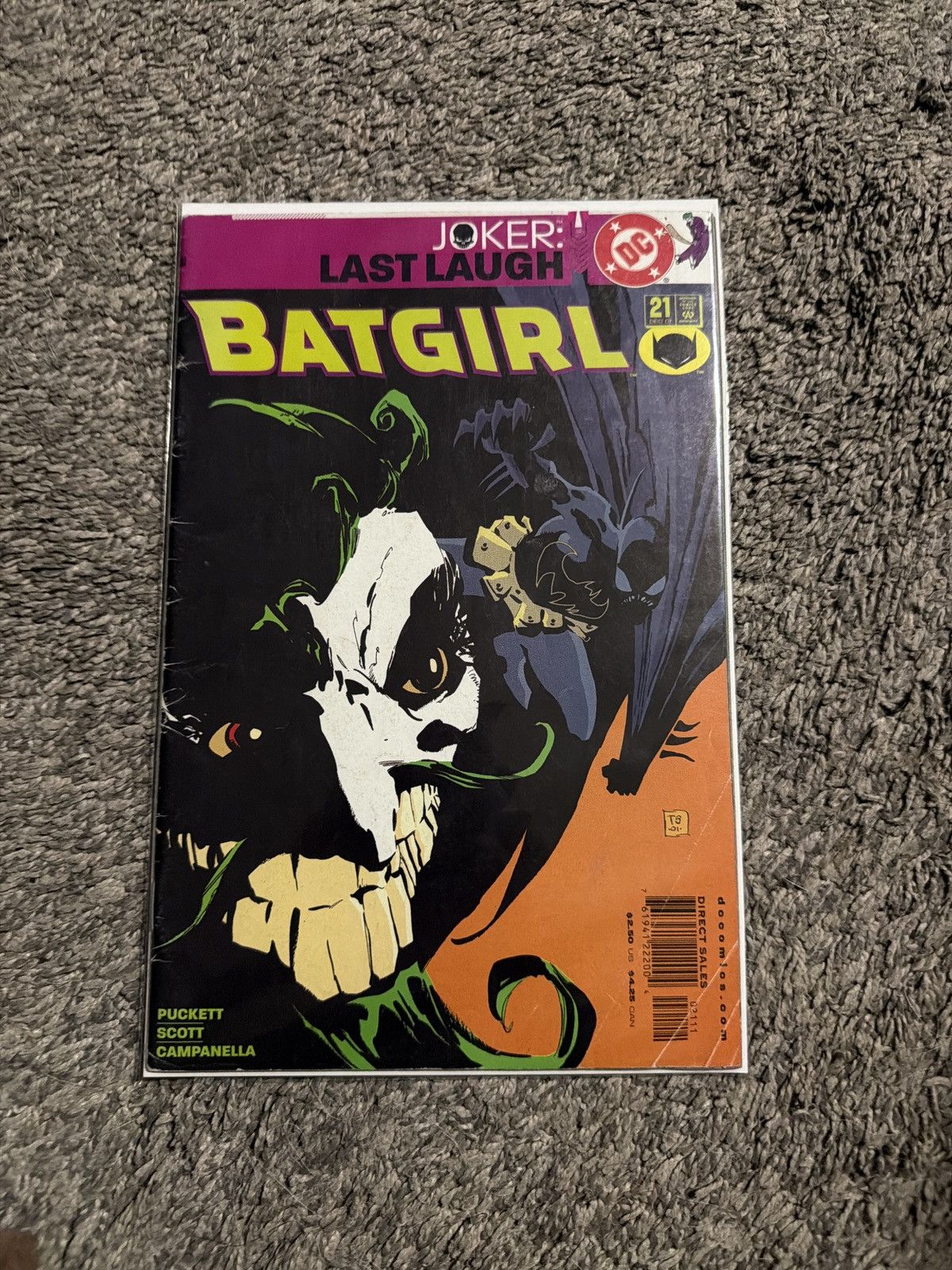 DC Comics 2001 DC Comics Batgirl #21 Joker: Last Laugh Comic Book Size ONE SIZE - 1 Thumbnail