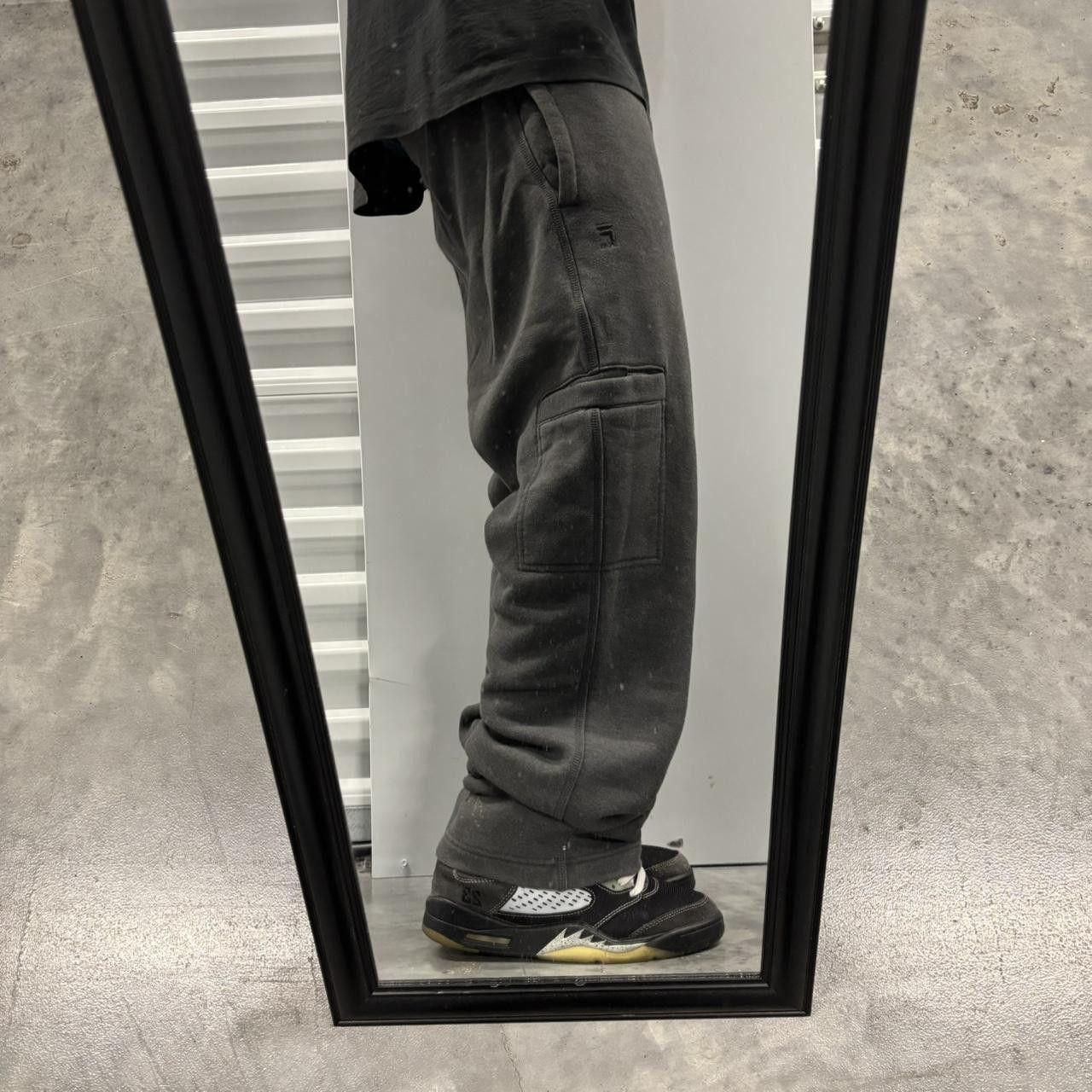 Japanese Brand × Vintage Crazy Vintage Y2K/2000s Baggy Dark Grey Skater Essential Sweatpants! Size US 32 / EU 48 - 2 Thumbnail