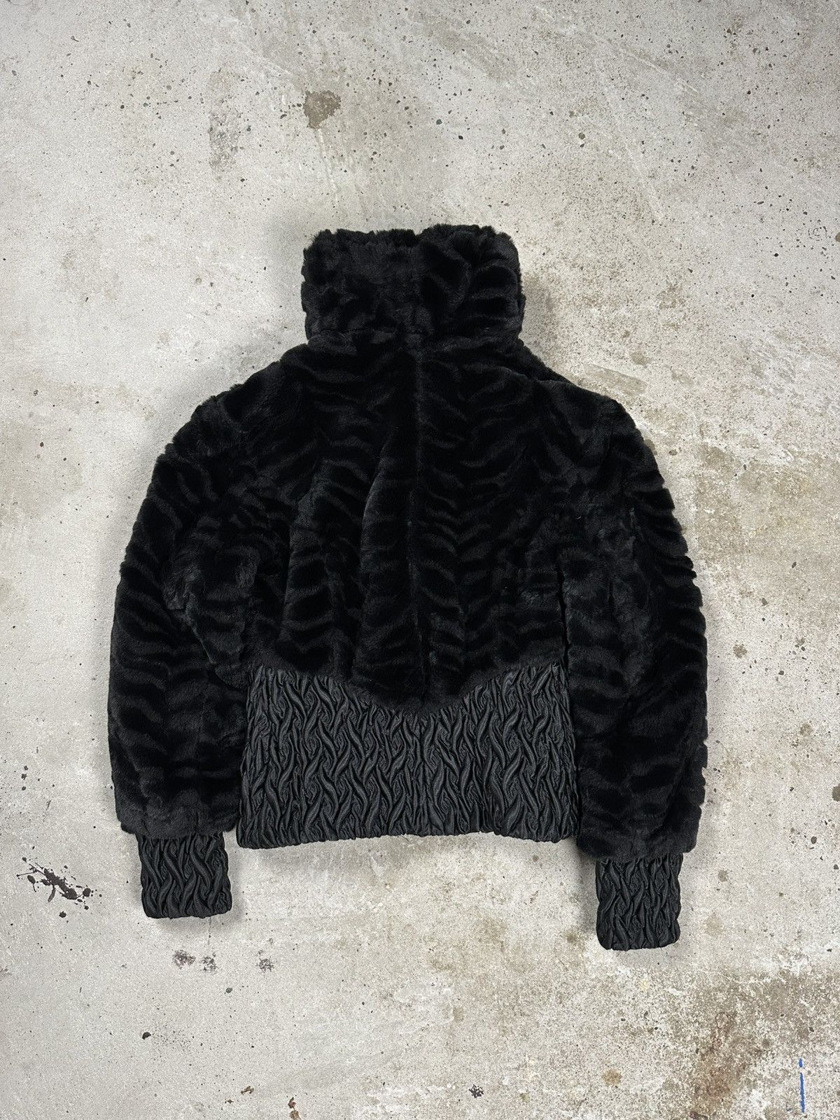 If Six Was Nine × Japanese Brand × Le Grande Bleu (L.G.B.) Vintage Y2K Faux Fur Bomber Jacket Japanese Style Belted Size US S / EU 44-46 / 1 - 2 Thumbnail