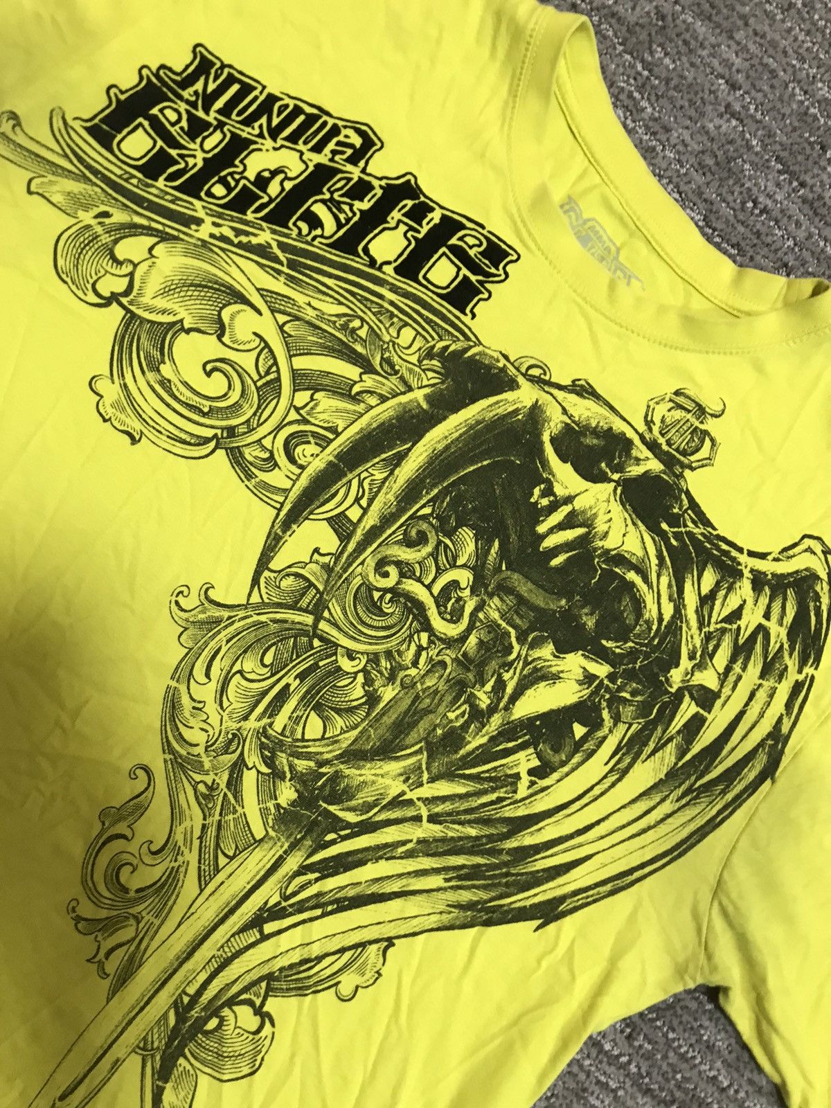 Affliction × Ed Hardy CRAZY MMA ELITE SKULL WING DAGGER Y2K STYLE SHIRT Size US L / EU 52-54 / 3 - 1 Thumbnail