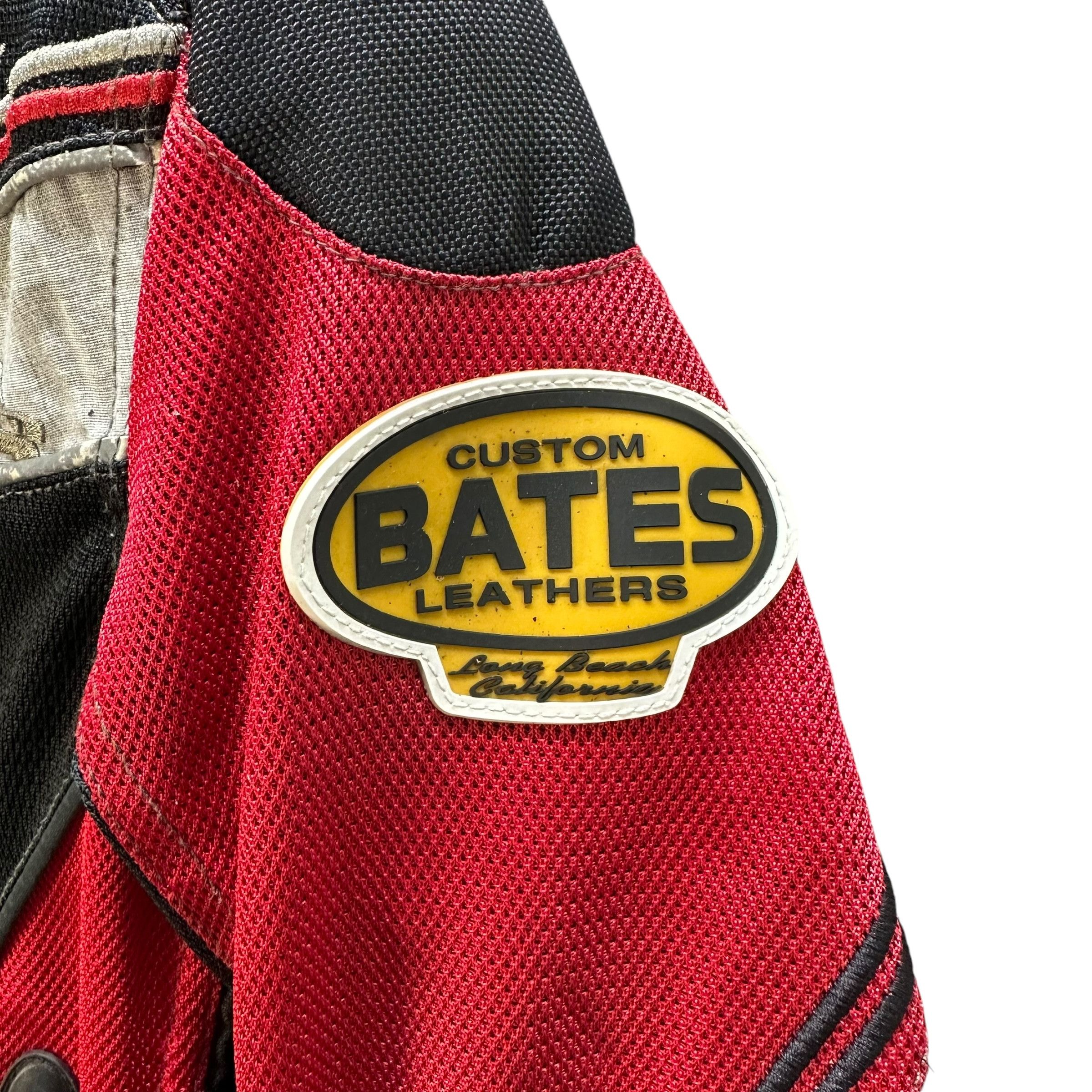 Vintage CUSTOM BATES LEATHERS NHRA Drag Racing Jacket #A53-1234 Size US M / EU 48-50 / 2 - 10 Thumbnail